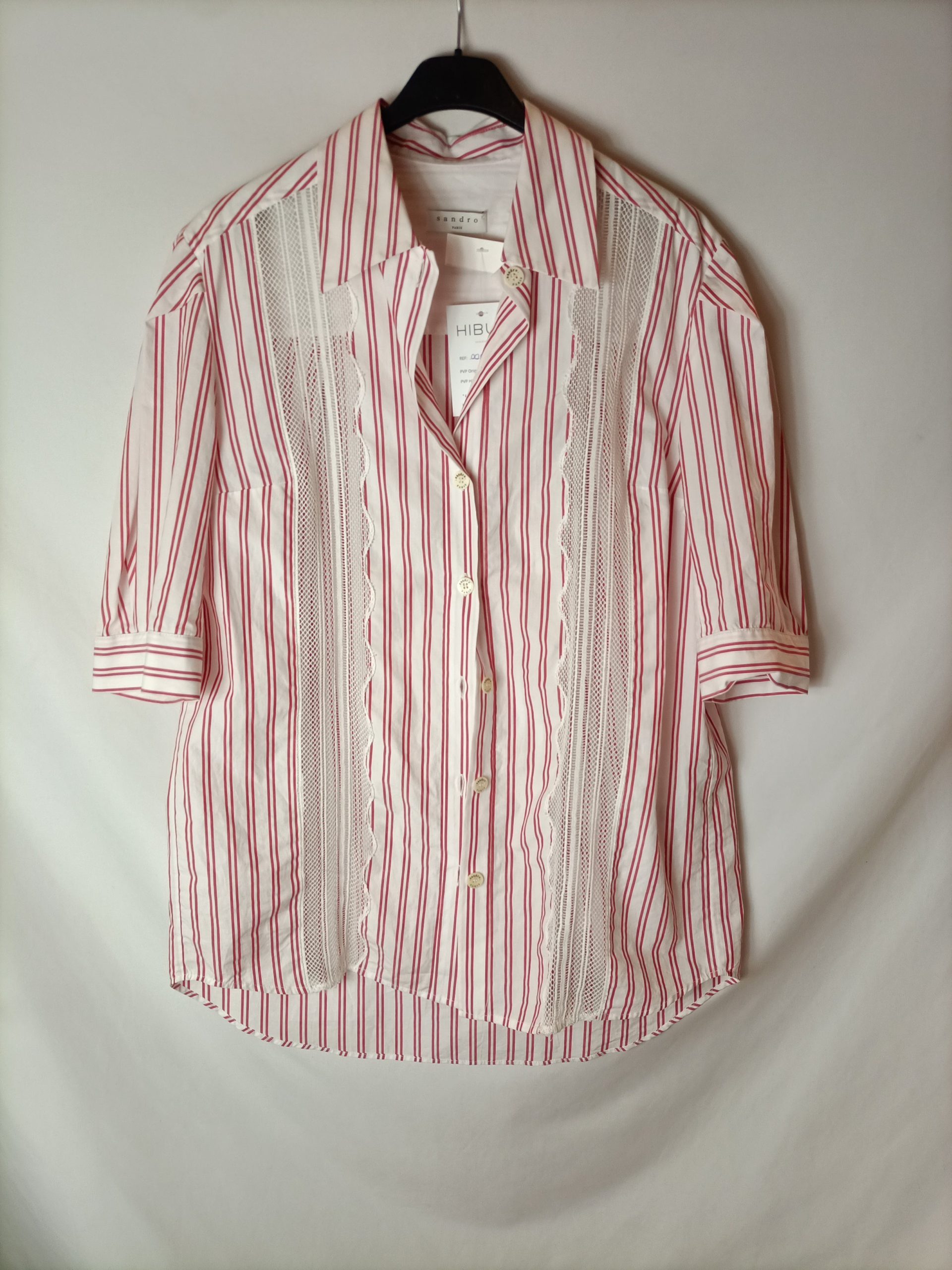 SANDRO. Camisa oversized rayas T.u(s/m)