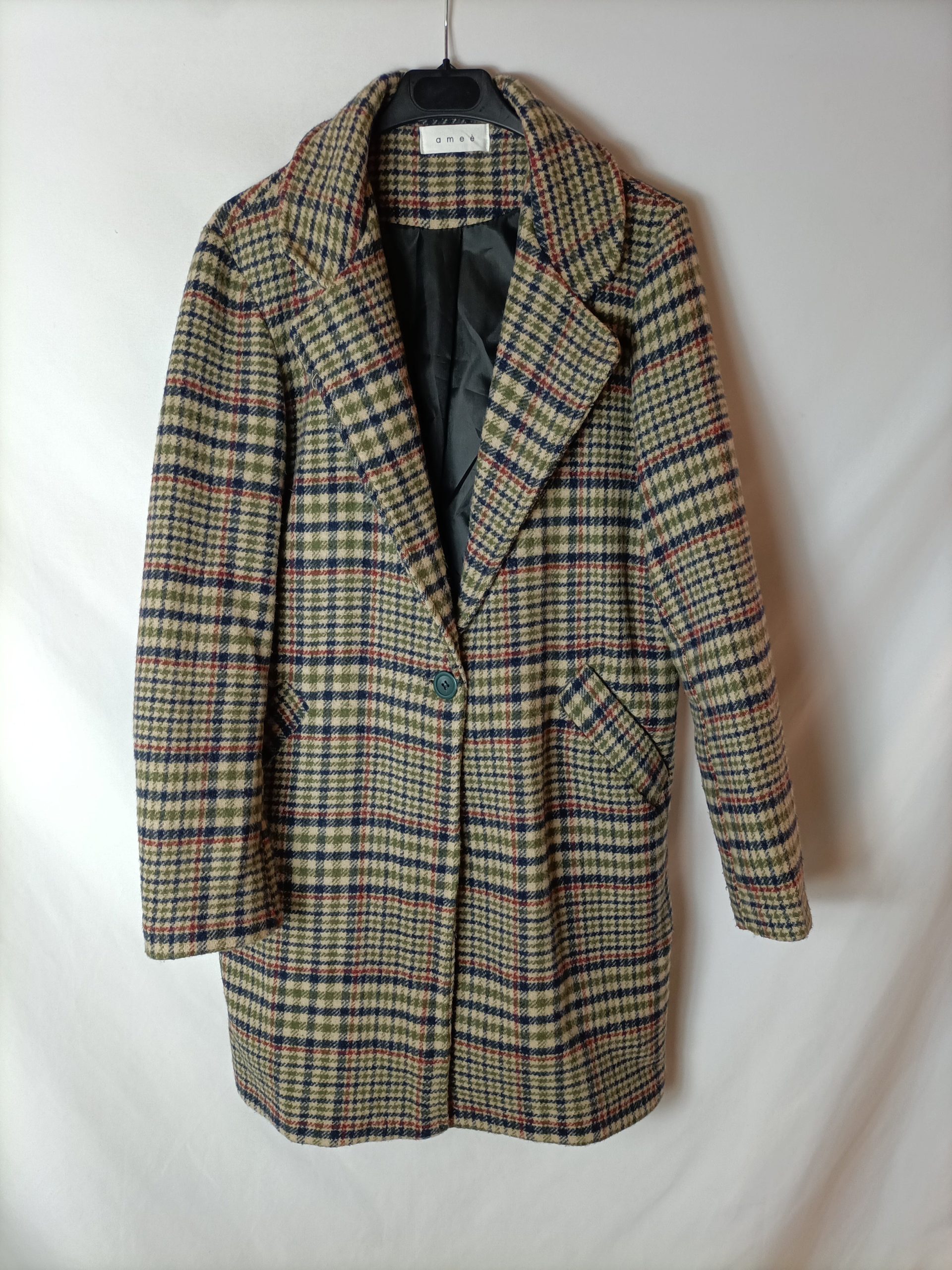 AMEÉ. Abrigo de cuadros T.l