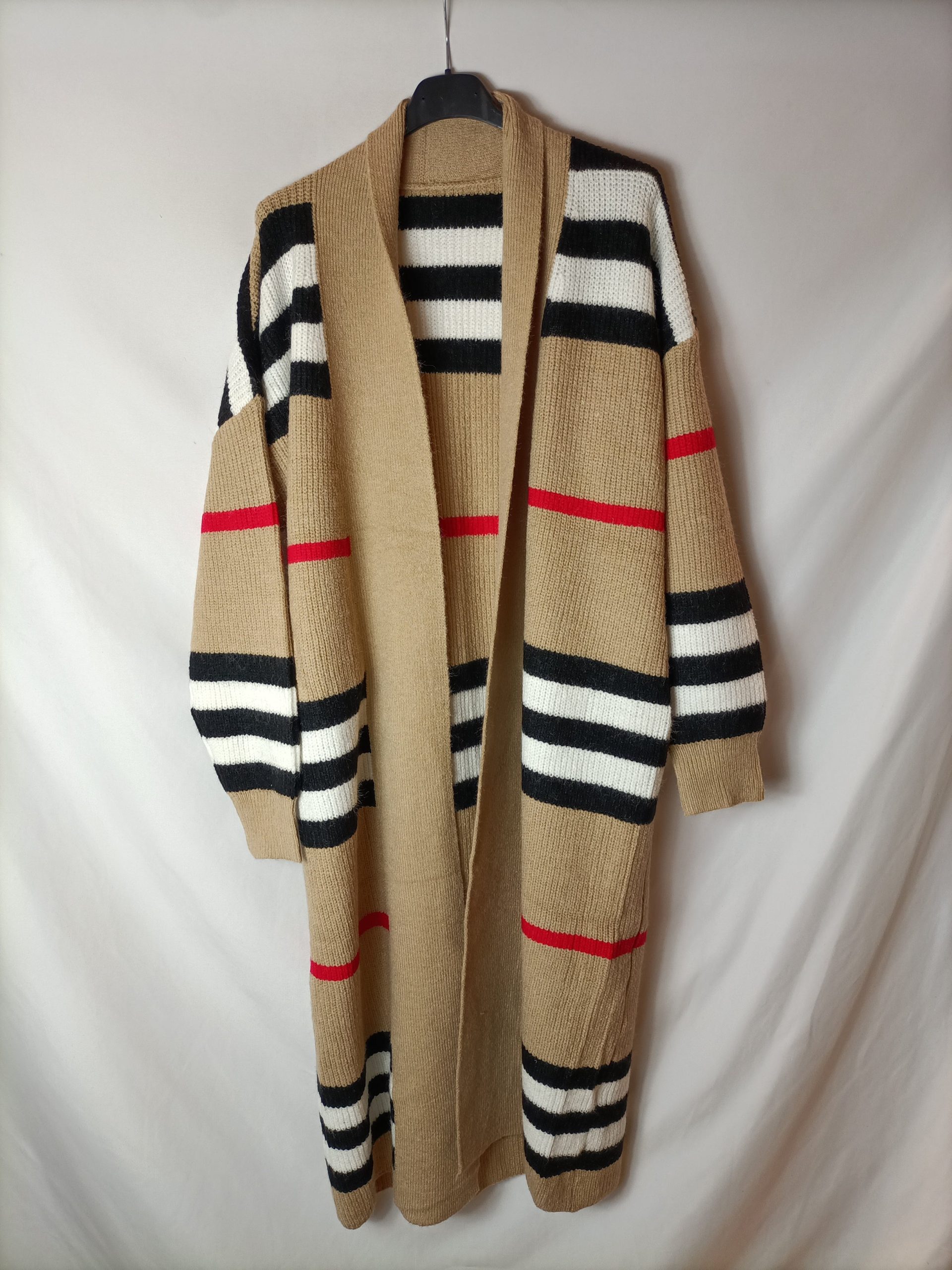 DLAB. Cardigan largo rayas T.U(s/m/l)