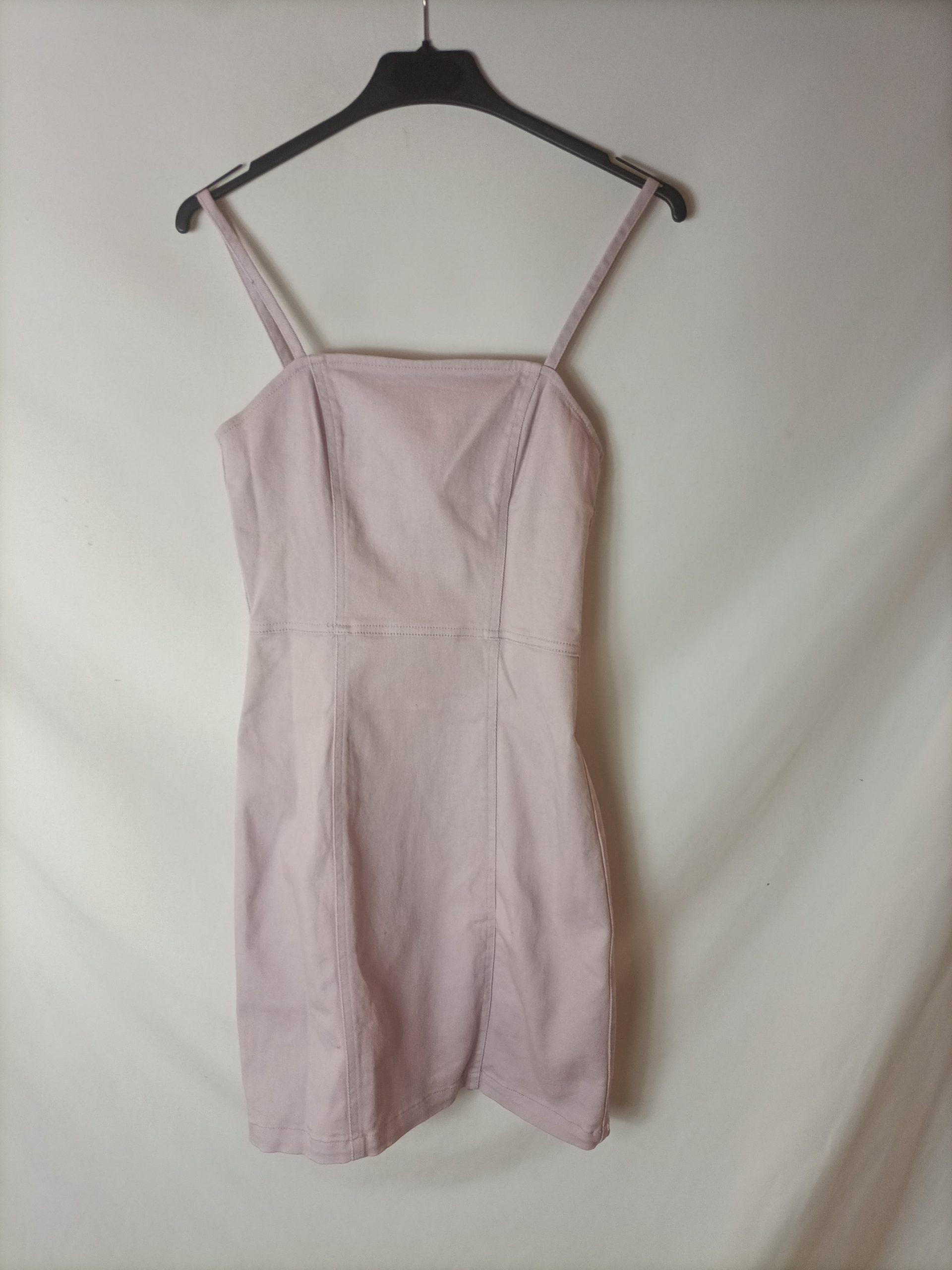 H&M. Vestido denim lila T.36