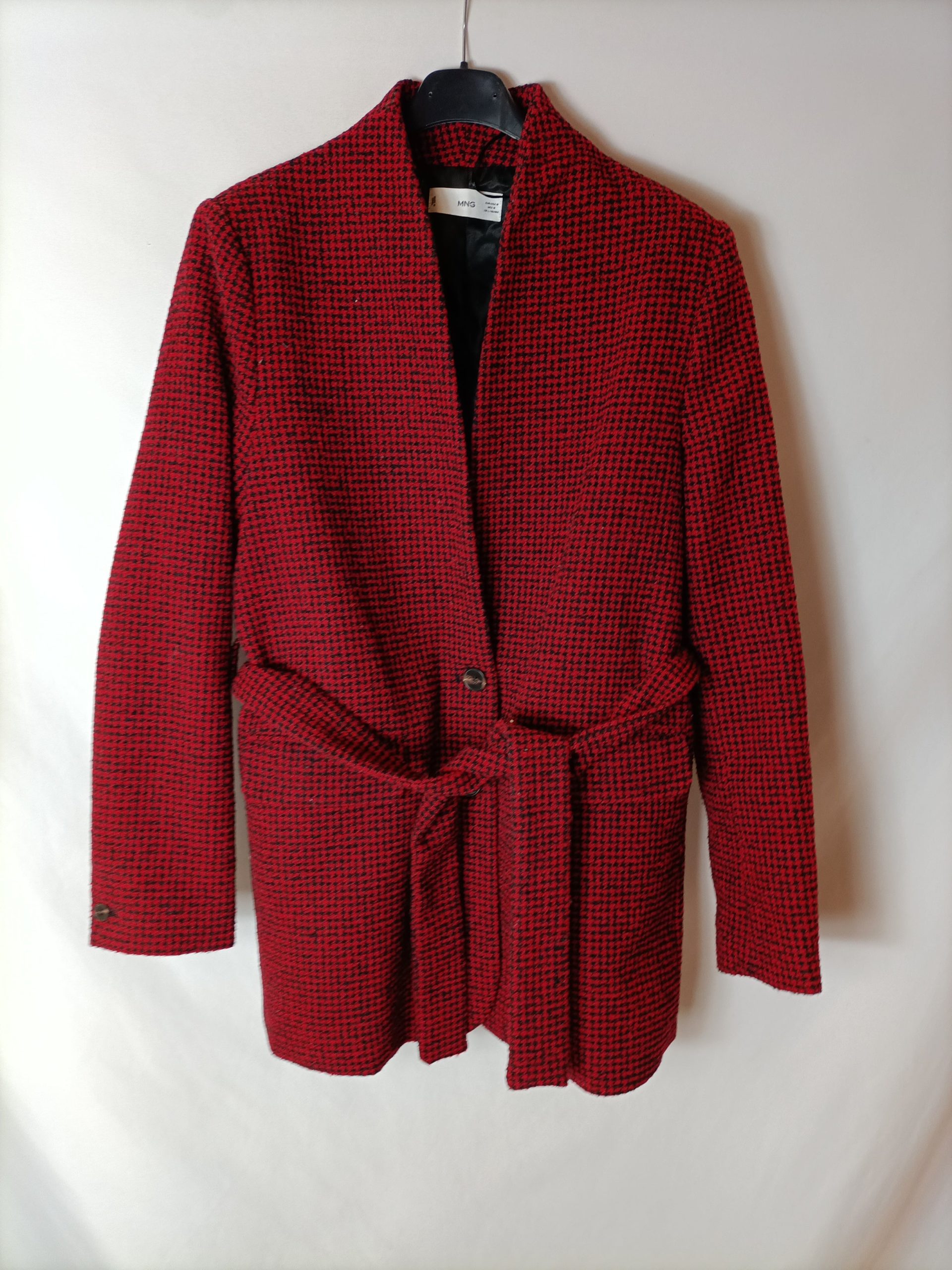 MANGO. Chaqueta pata de gallo T.m