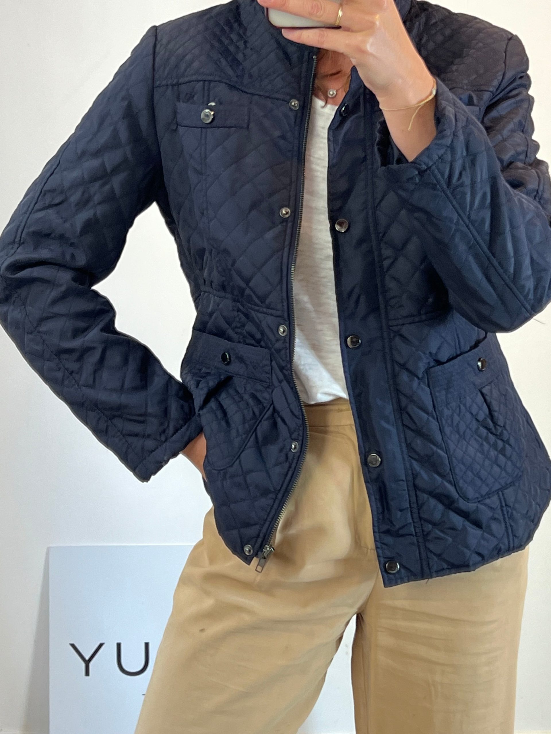 PRECCHIO. Abrigo acolchado azul . T 42