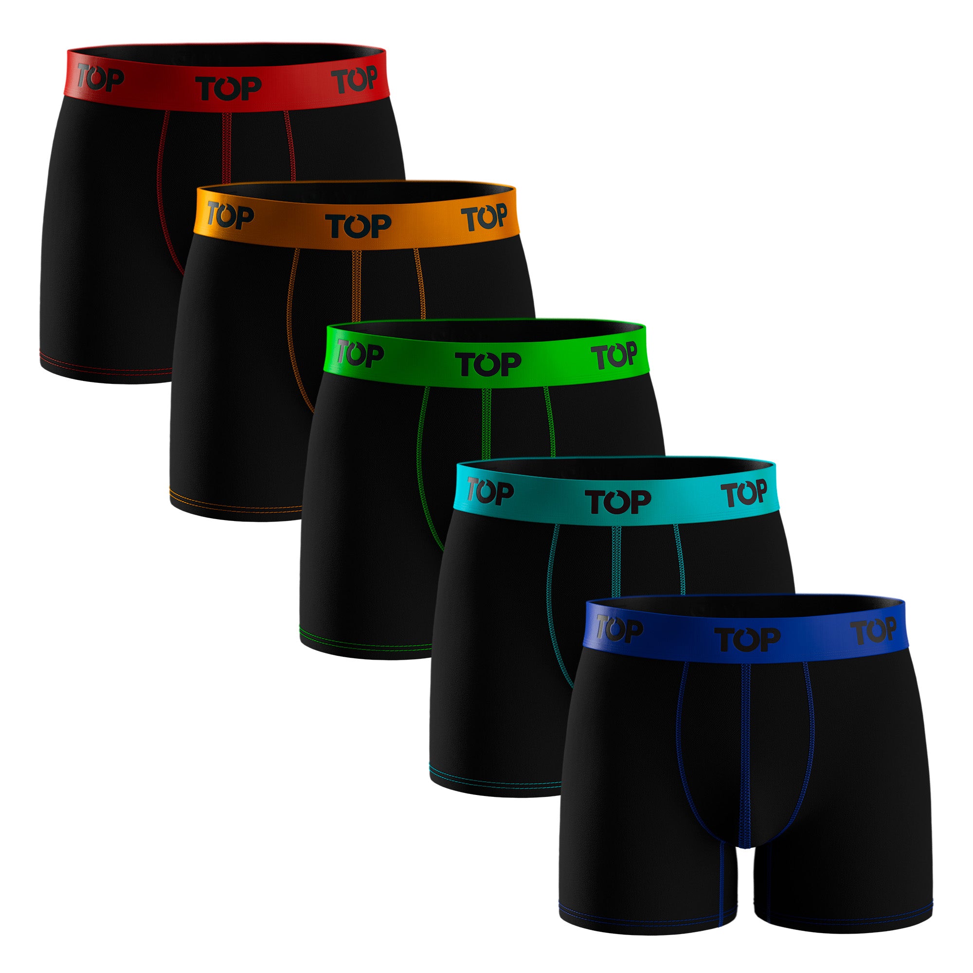 Bóxer Medio Algodón Pack 5 C1