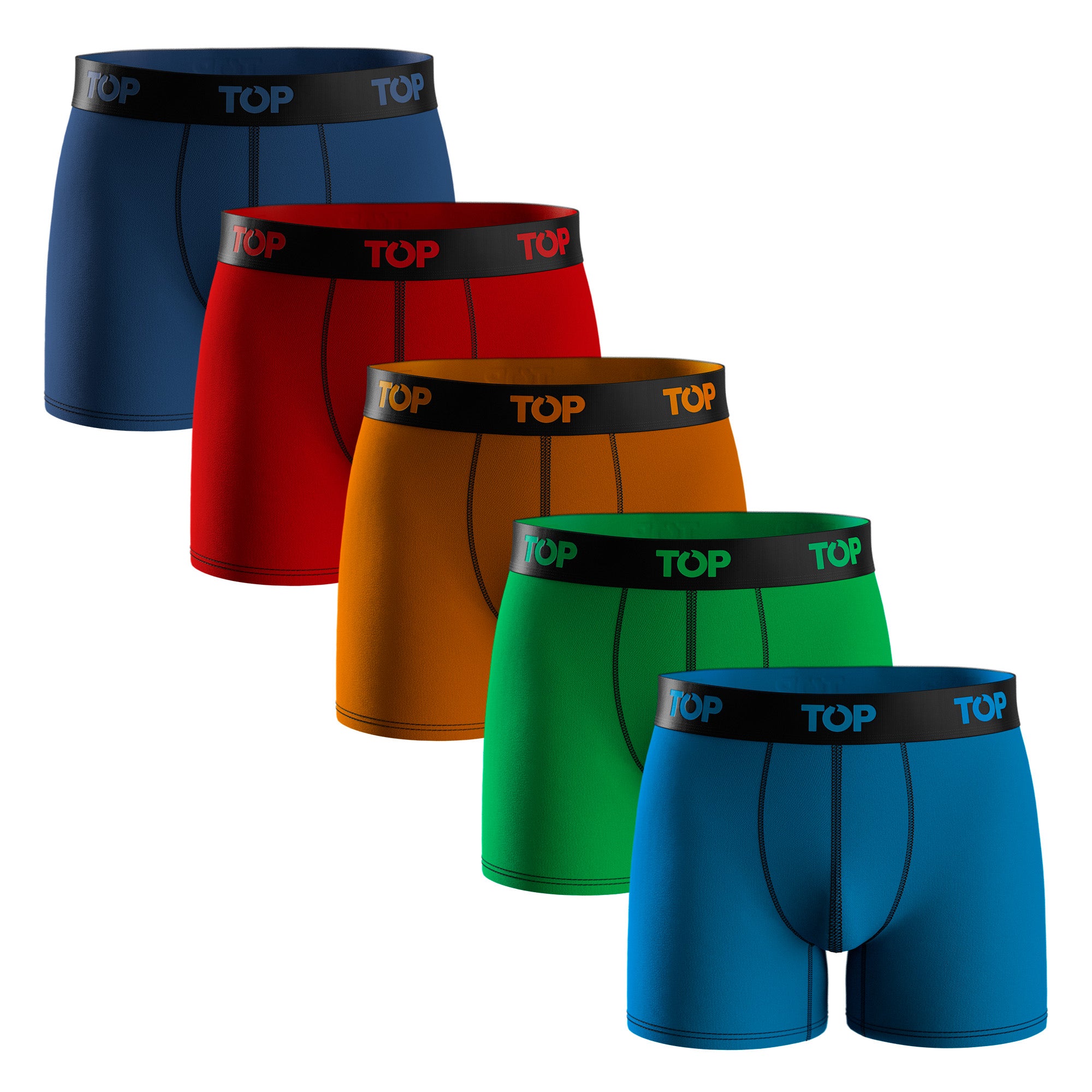 Bóxer Medio Algodón Pack 5 C2