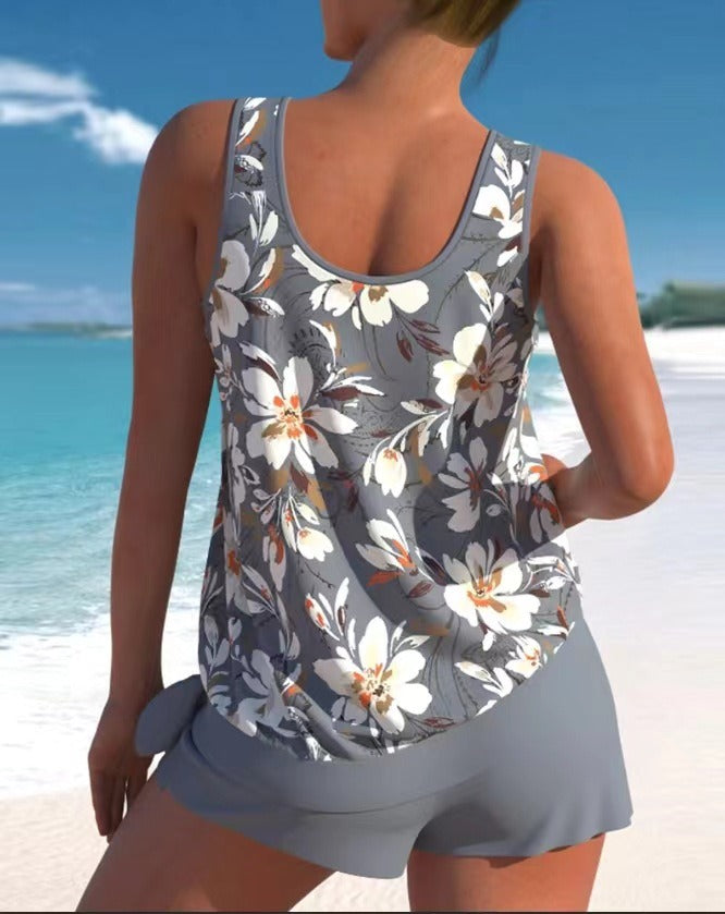 Adalina – Traje Dos Piezas de Verano con Estampado Floral