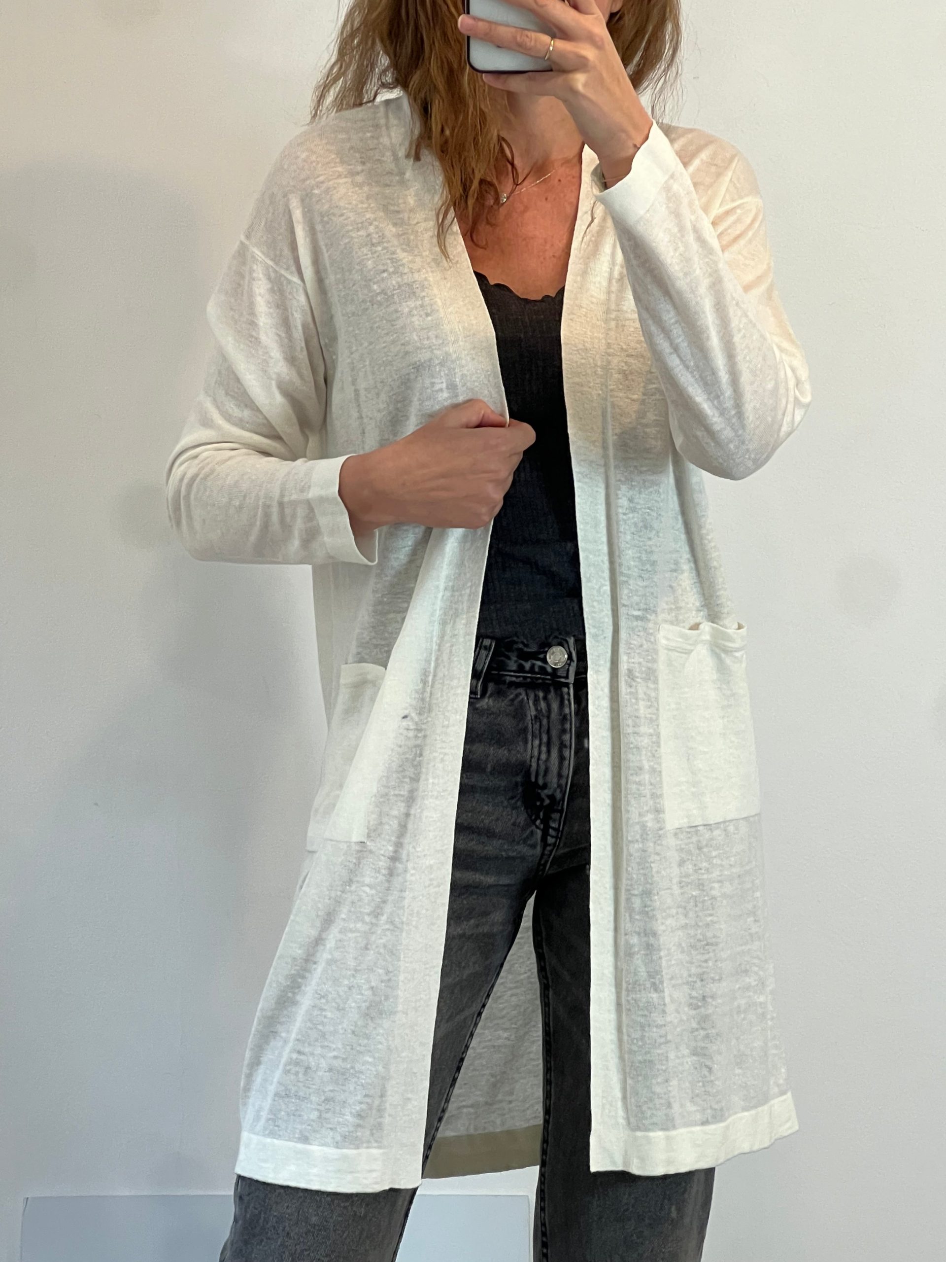 UNIQLO. Cárdigan largo mezcla . T L