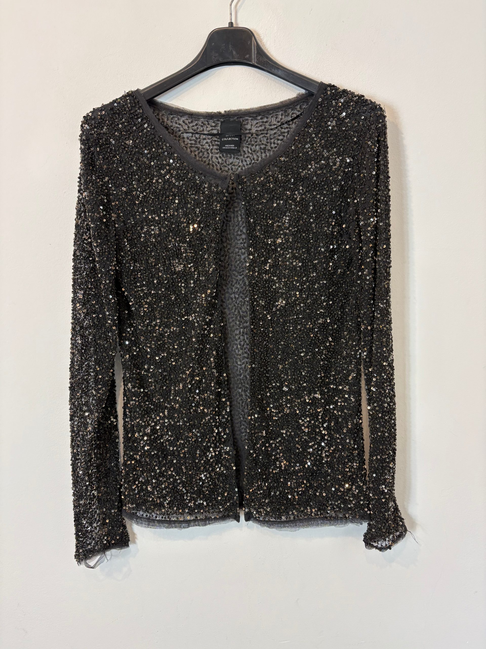 ZARA. Chaqueta lentejuelas mini. T M