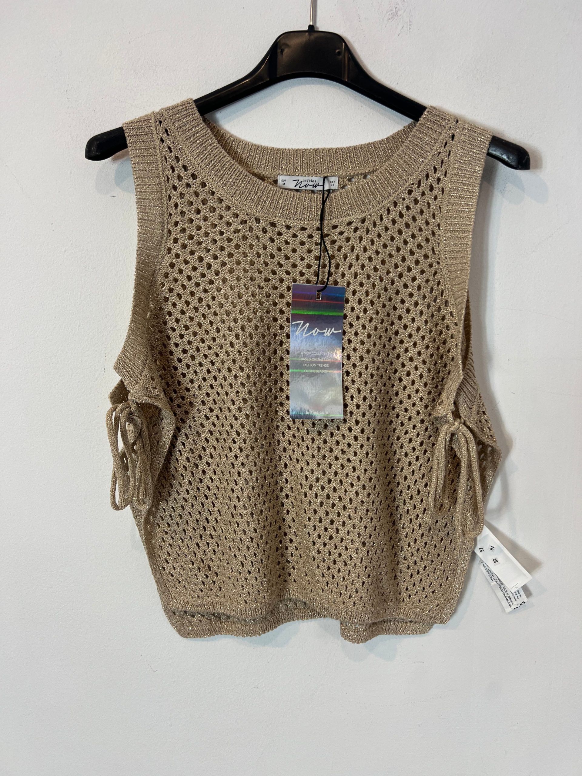 LEFTIES. top dorado troquelado T.m