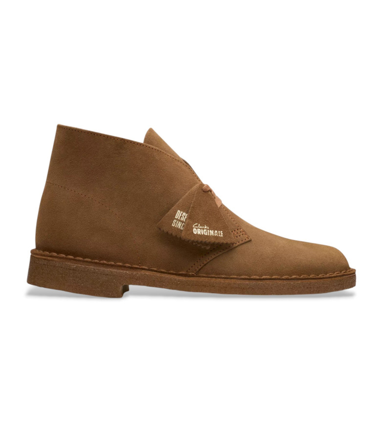 Clarks Botas de piel Desert marrón