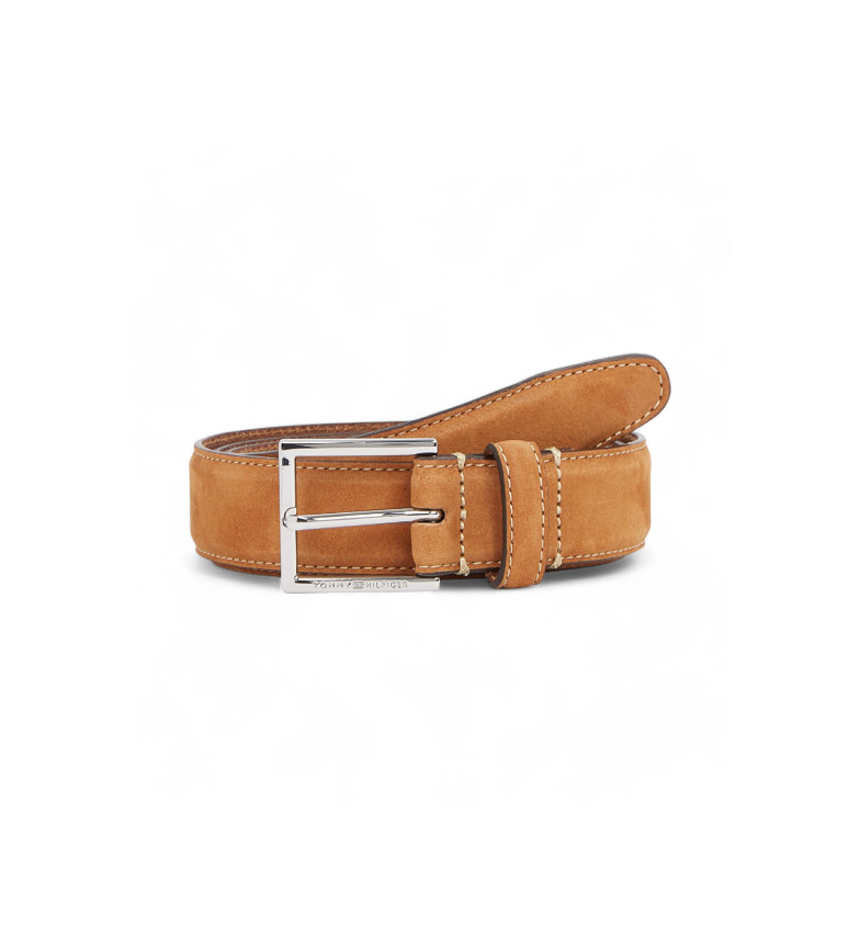 Tommy Hilfiger Cinturón de piel Hudson 3.0 marrón