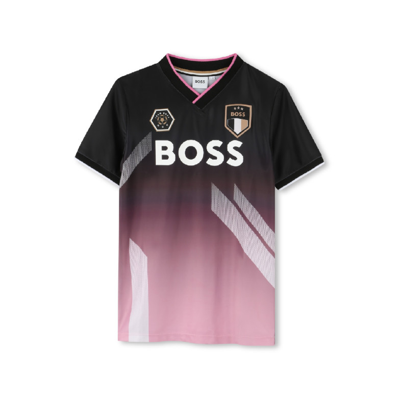 BOSS Camiseta de manga corta negro, rosa