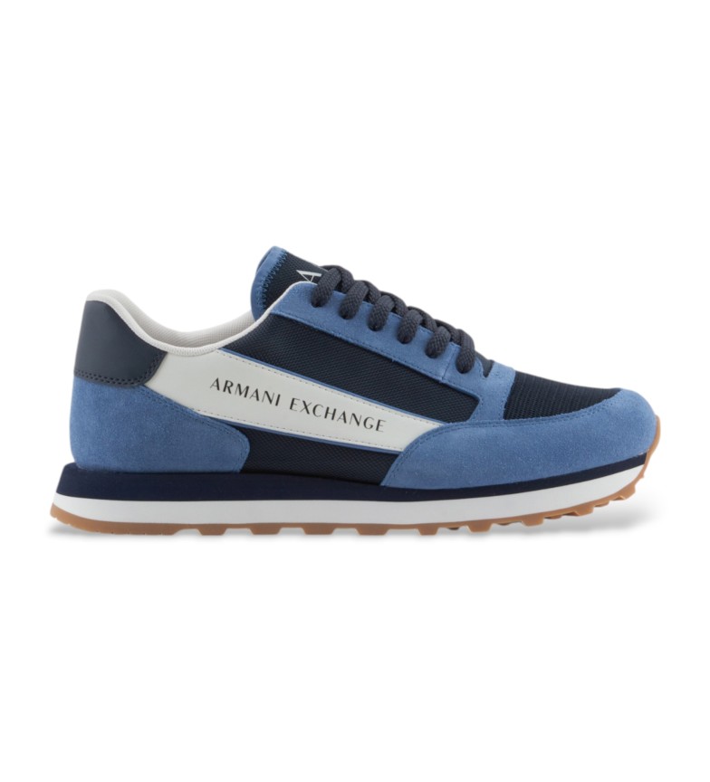 Armani Exchange Zapatillas de piel English azul