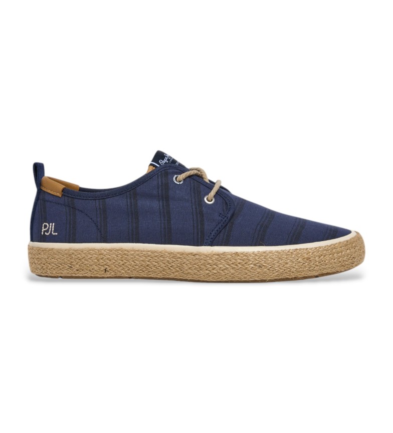 Pepe Jeans Zapatos de piel Port Lines marino