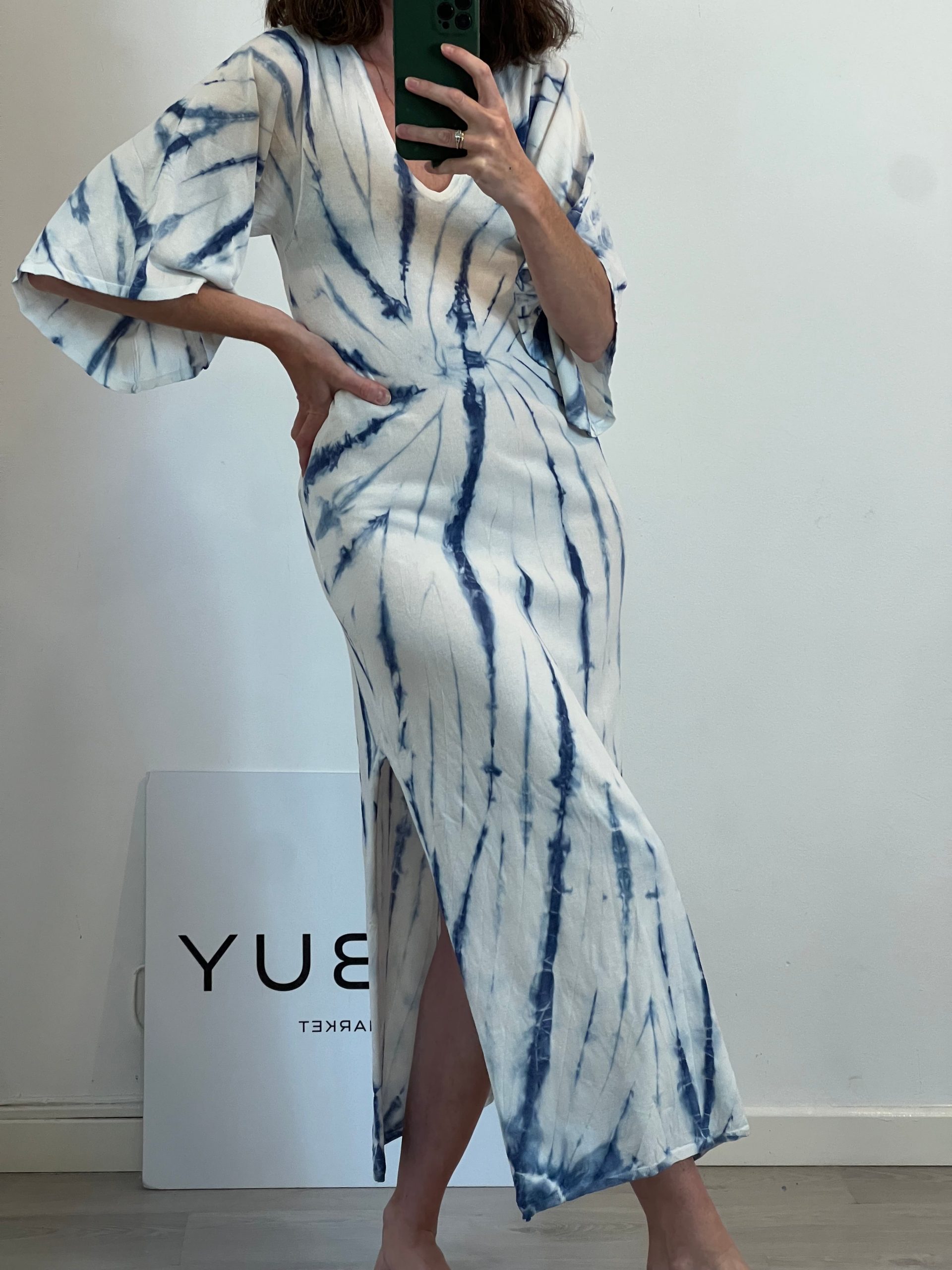 ZARA. Vestido punto tie dye T.s