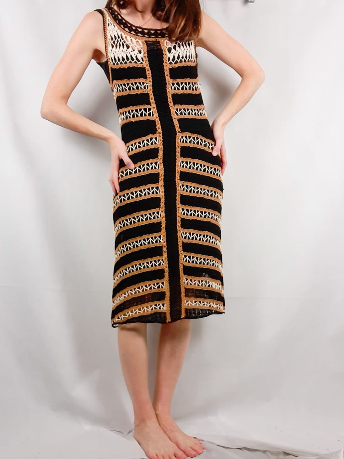 AMITIÉ. Vestido croché T.s