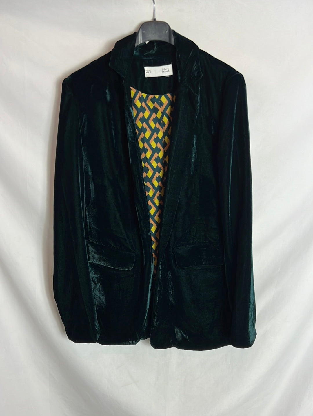 SFERA. Blazer verde terciopelo T M