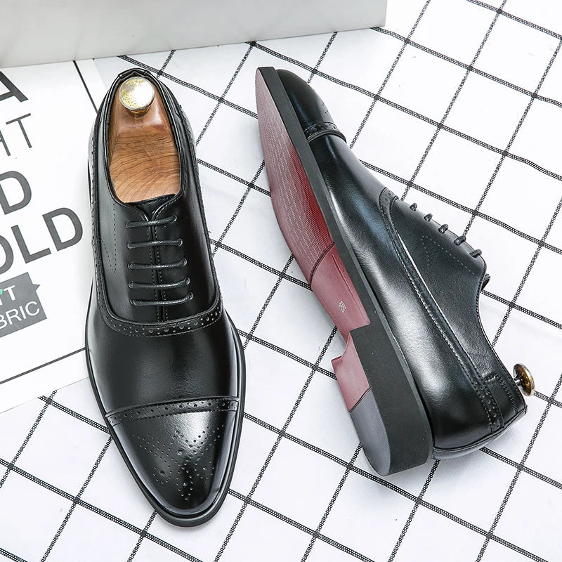 EliteCraft - Zapatos Elegantes de Cuero para Hombre