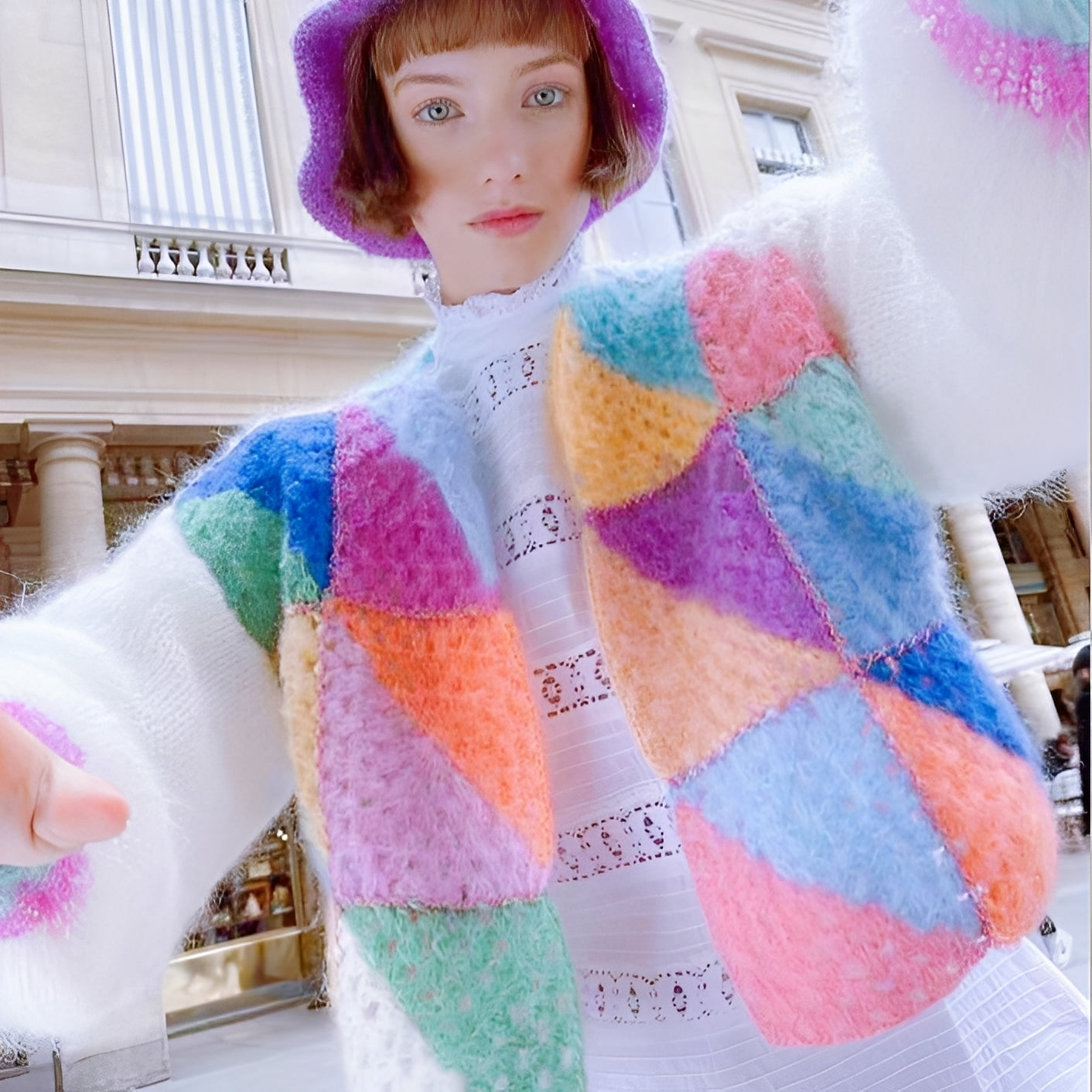 Luna - Suéter cálido con colores en contraste para mujeres