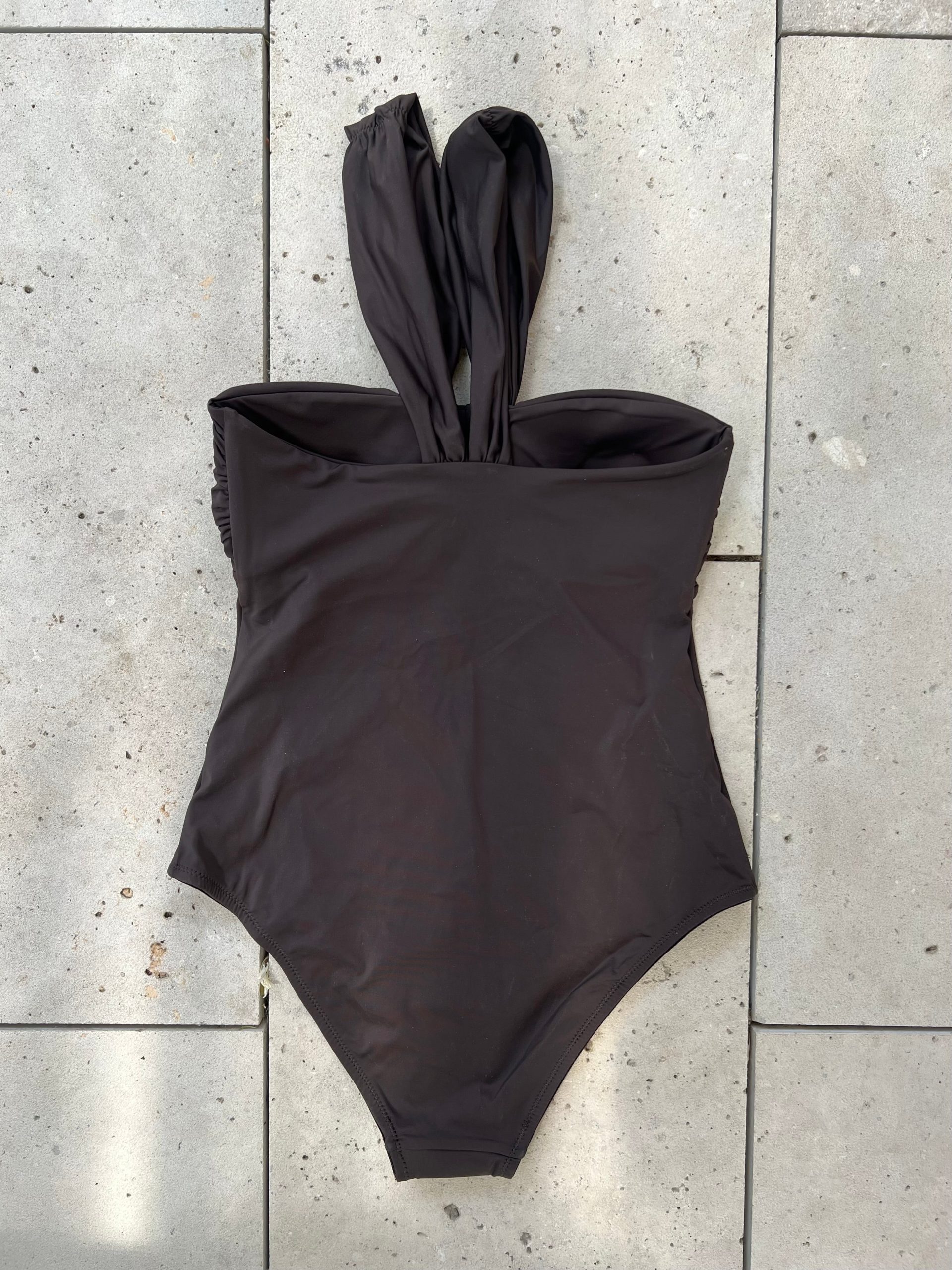 MASSIMO DUTTI. Bañador marrón chocolate. T S