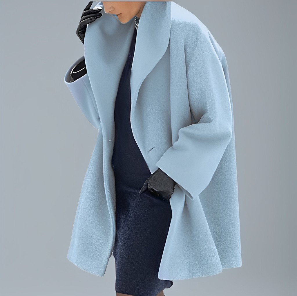 Natalia - Moderna chaqueta de lana holgada para mujeres