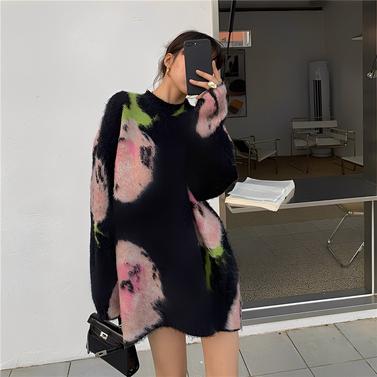 Shelby - Elegante vestido de punto elegante en largo midi para mujeres