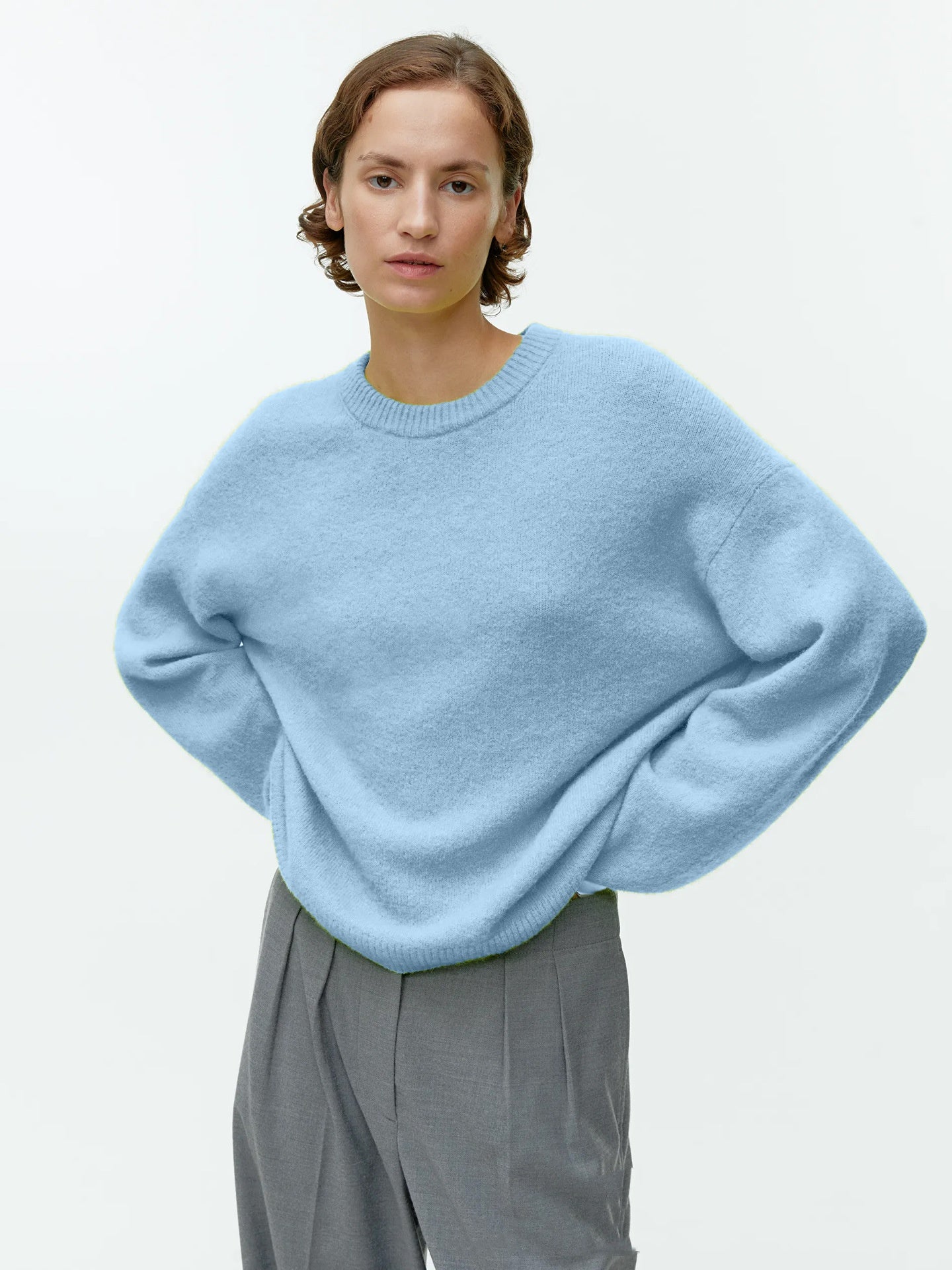 Caelie - Cómodo, grueso suéter de cachemira para mujeres