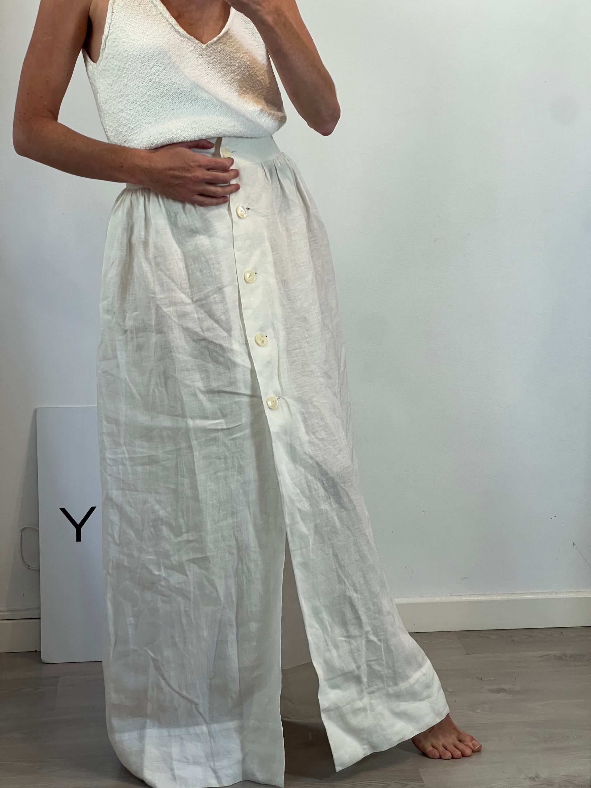 OTRAS. Falda larga lino TU(34)