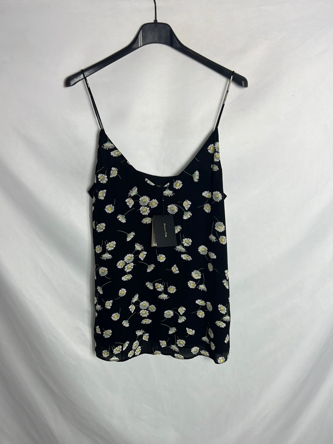 MASSIMO DUTTI . Top fluido flores. TS