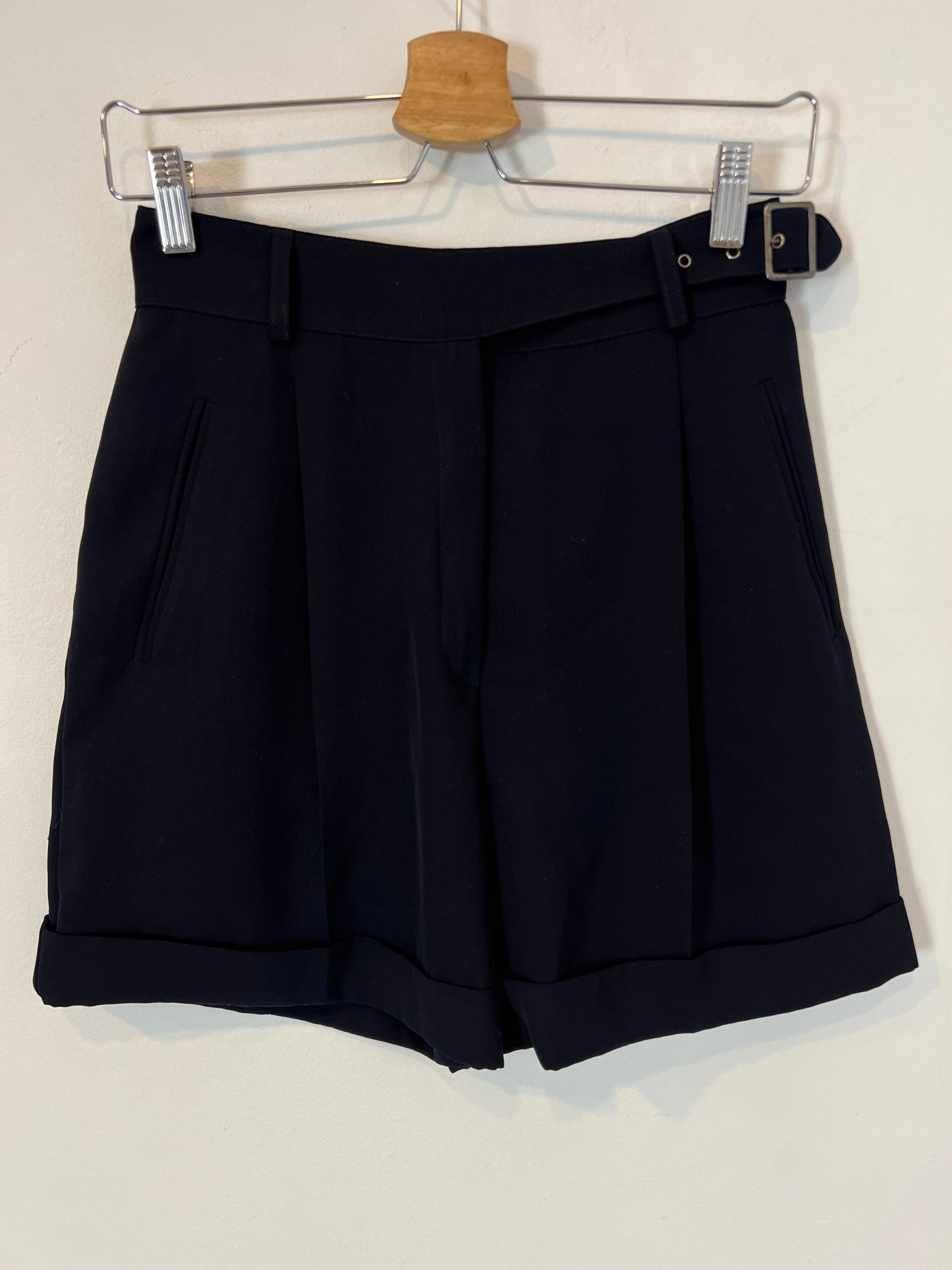 SPORTMAX. Bermuda azul pinzas. T 36