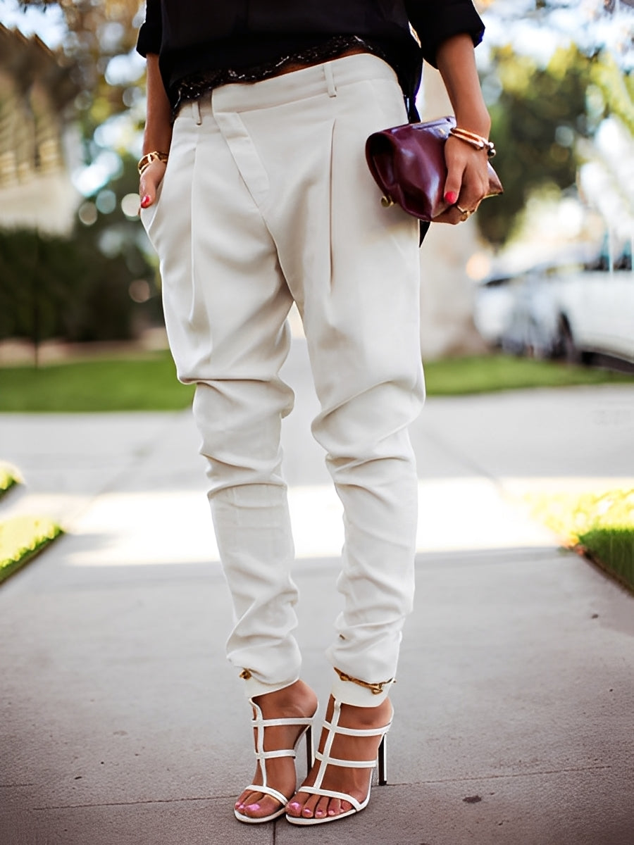 Bethanie - Pantalones elegantes de talle alto para mujer