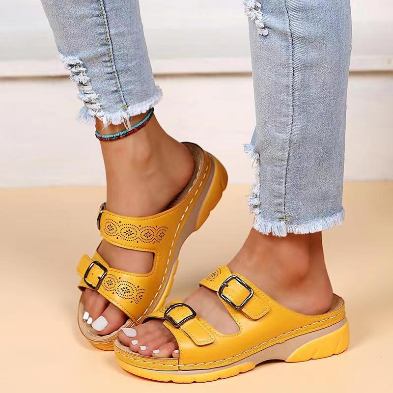 Ariella - Casual sandalias ortopédicas de cuña para mujer