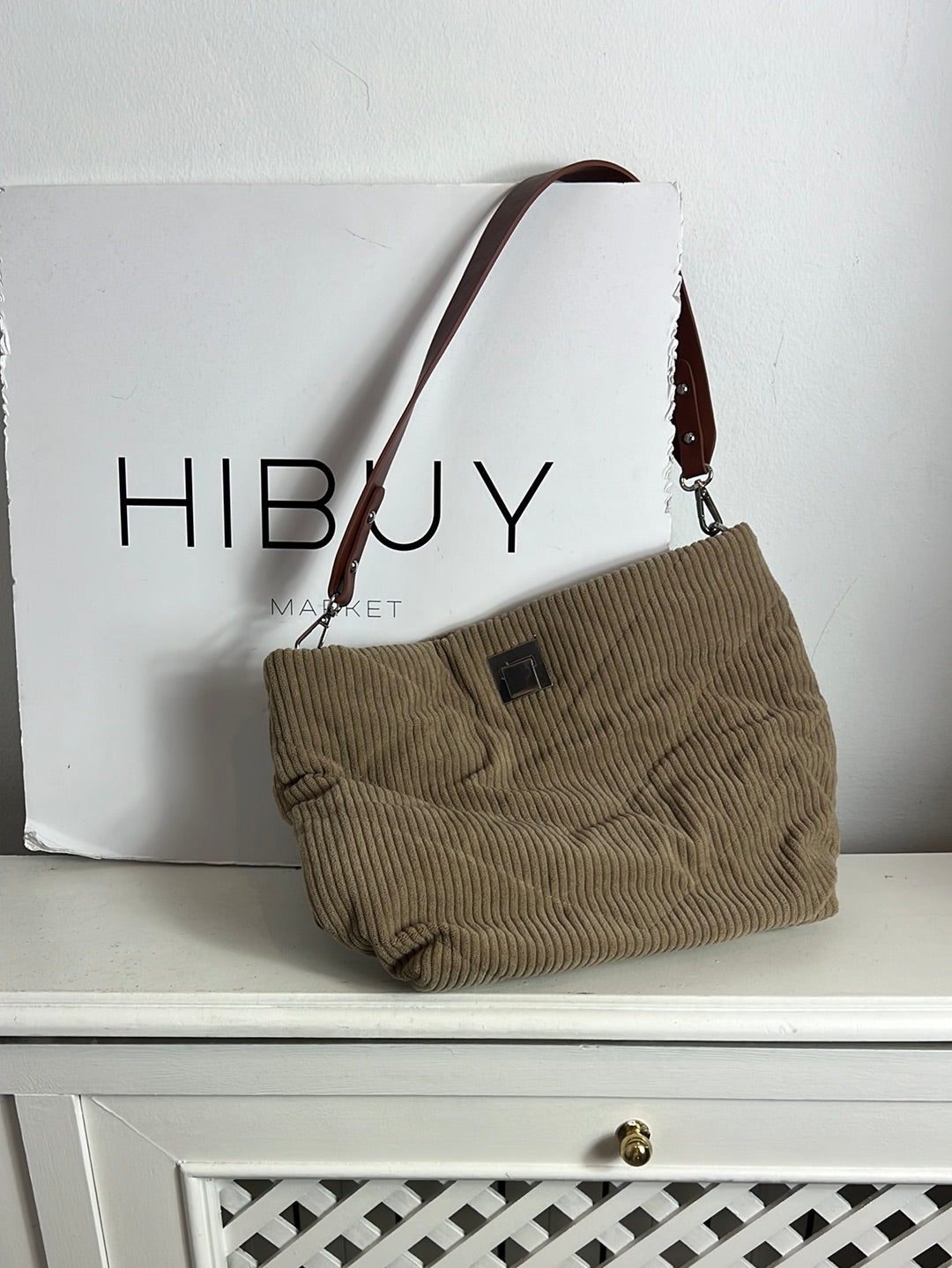 PARFOIS. Bolso pana beige