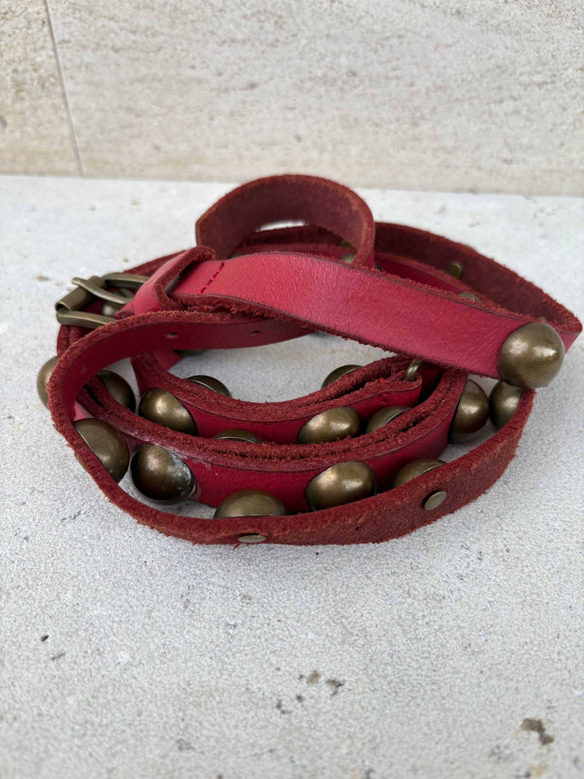 ZADIG&VOLATIRE. Cinturón rojo piel doble vuelta. T S/M