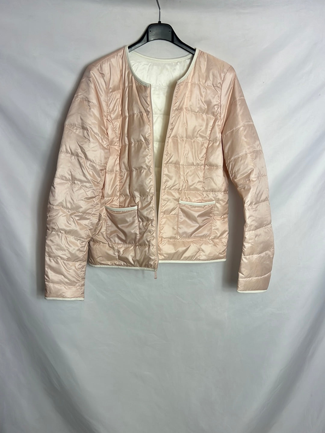 COMPTOIR DES COTONNIERS. Plumas ligero bicolor reversible. TS