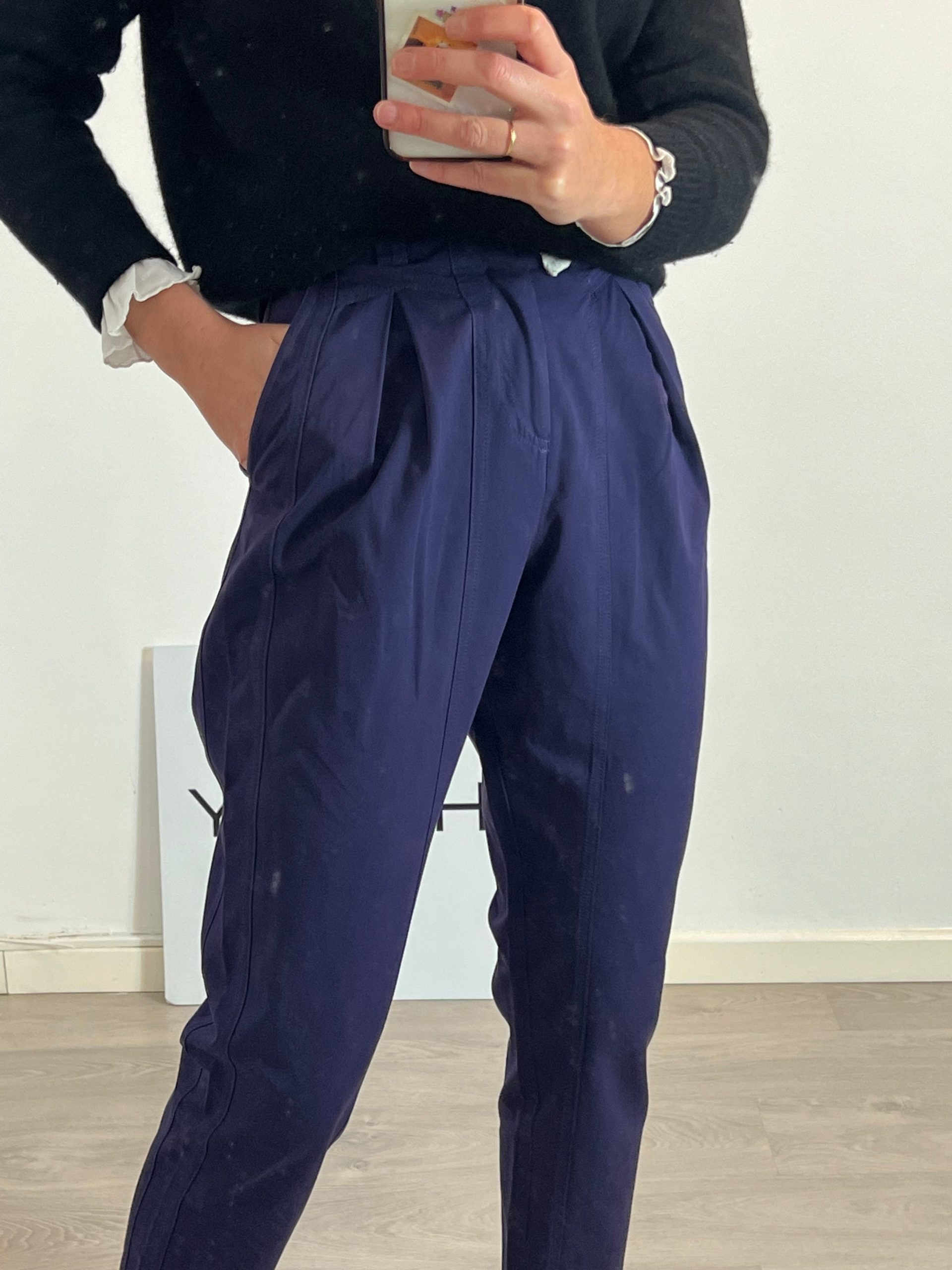 ISABEL MARANT. Pantalón morado bombacho T.34