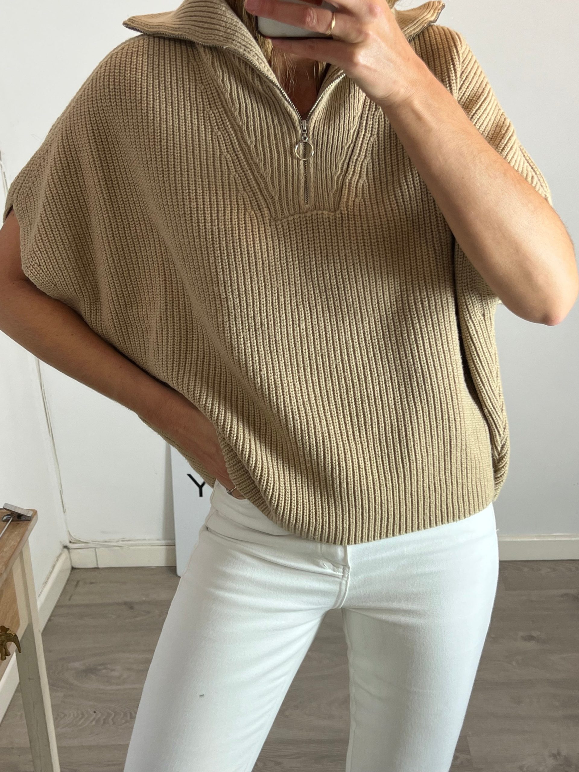 AN'GE. Jersey sin mangas cremallera Tu(m/l)