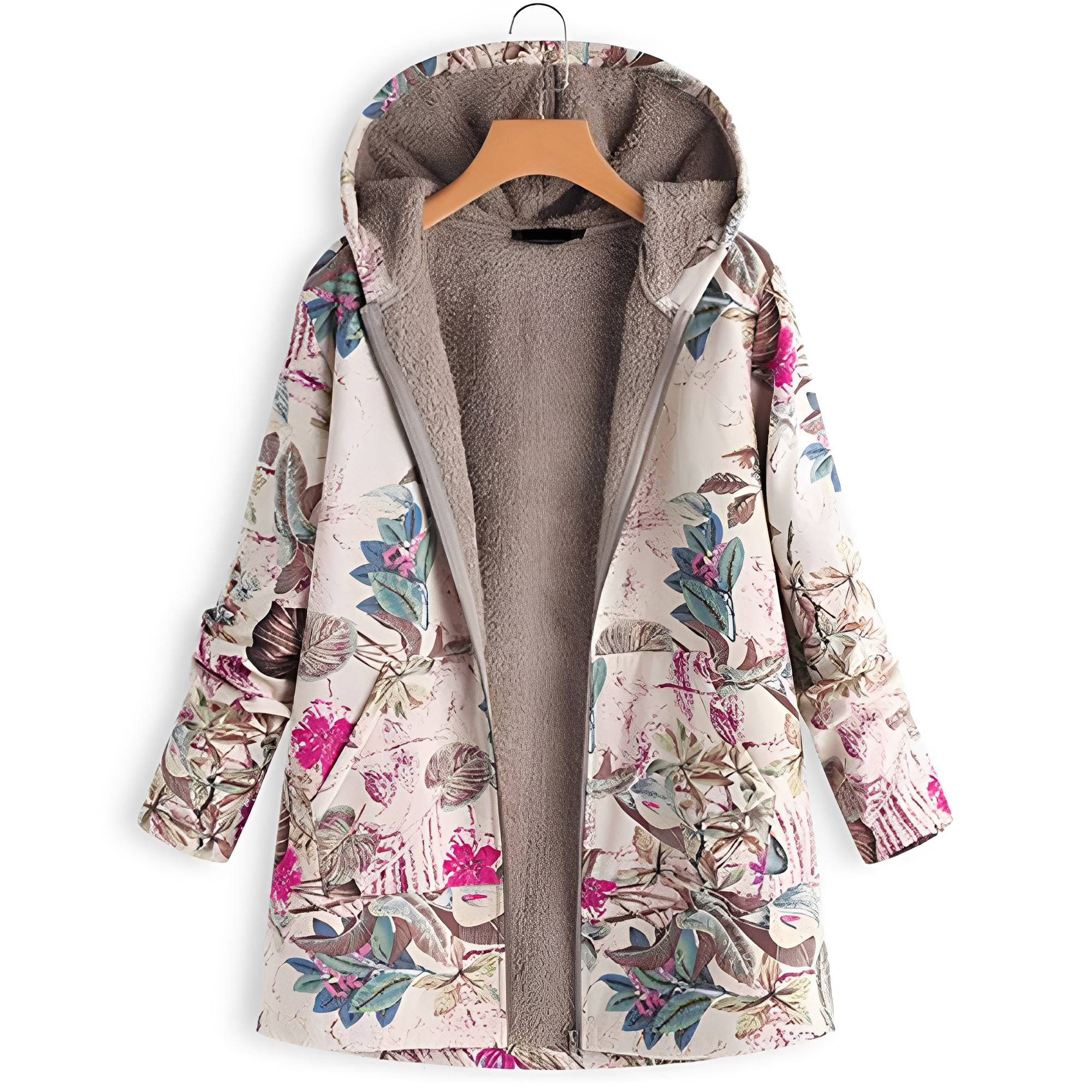 Olyvia - Chaqueta vintage con estampado para mujer