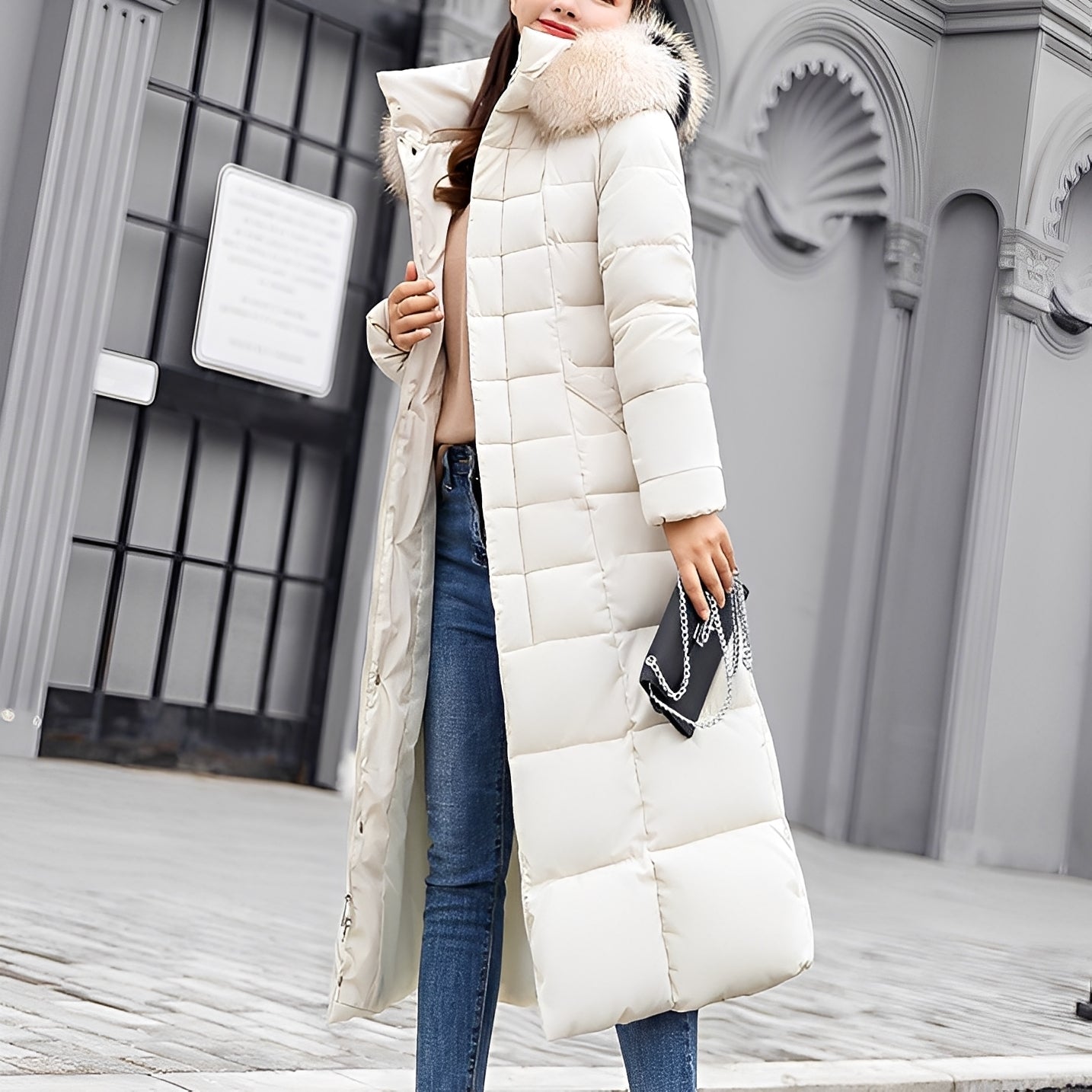 Geraldine - Suave acolchado abrigo de invierno para mujeres