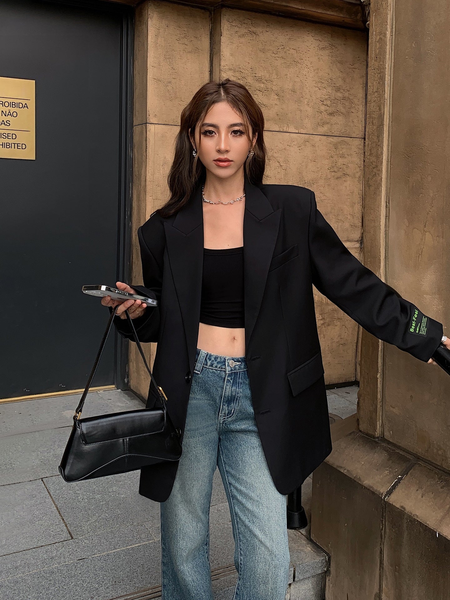 Shaye - Blazer oversized en estilo clásico para mujeres