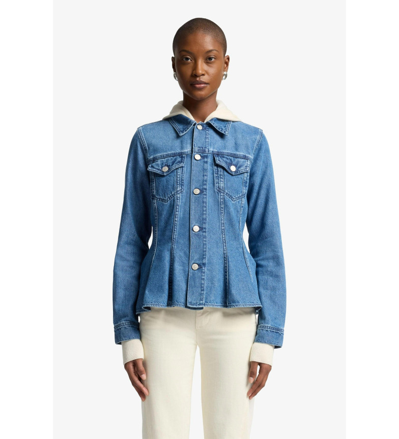 7 For All Mankind Cazadora Hilo azul
