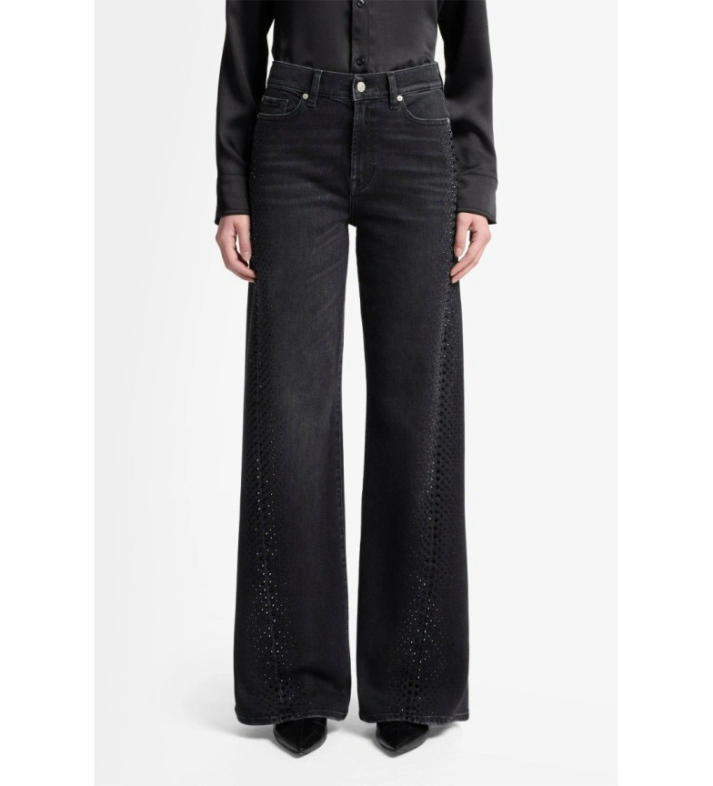 7 For All Mankind Jeans TWISTED LOTTA in Luxe Vintage negro