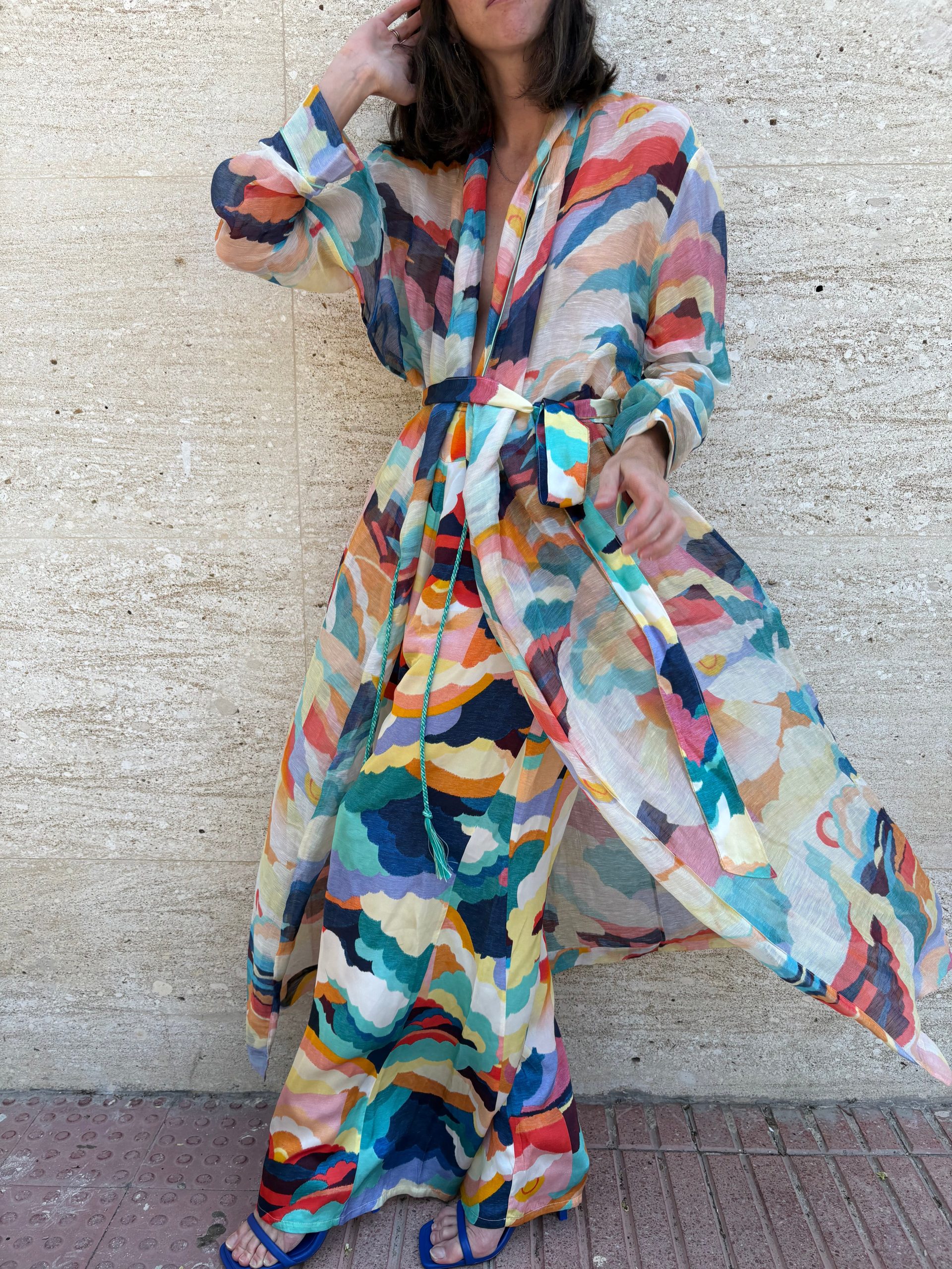 FORTE FORTE. Kinomo largo lino y seda colores. T 0 (XS/S)