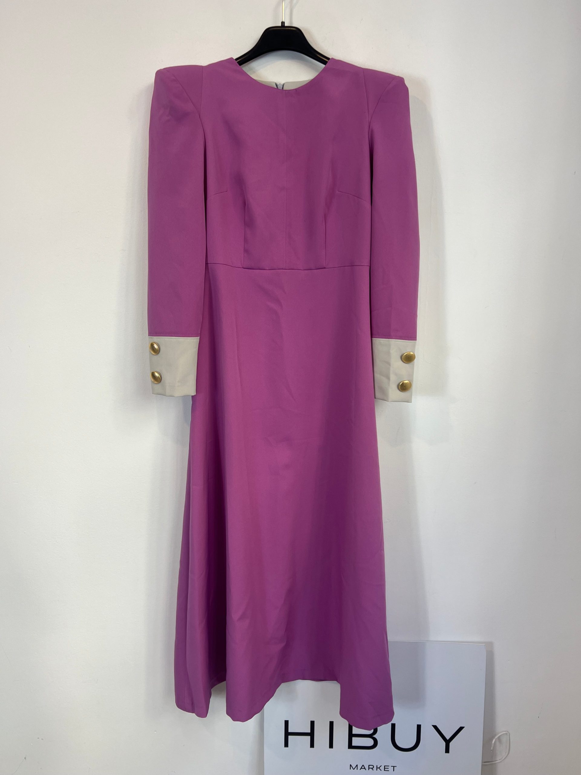 CAYETANA BY CONDE. Vestido largo bicolor T.s