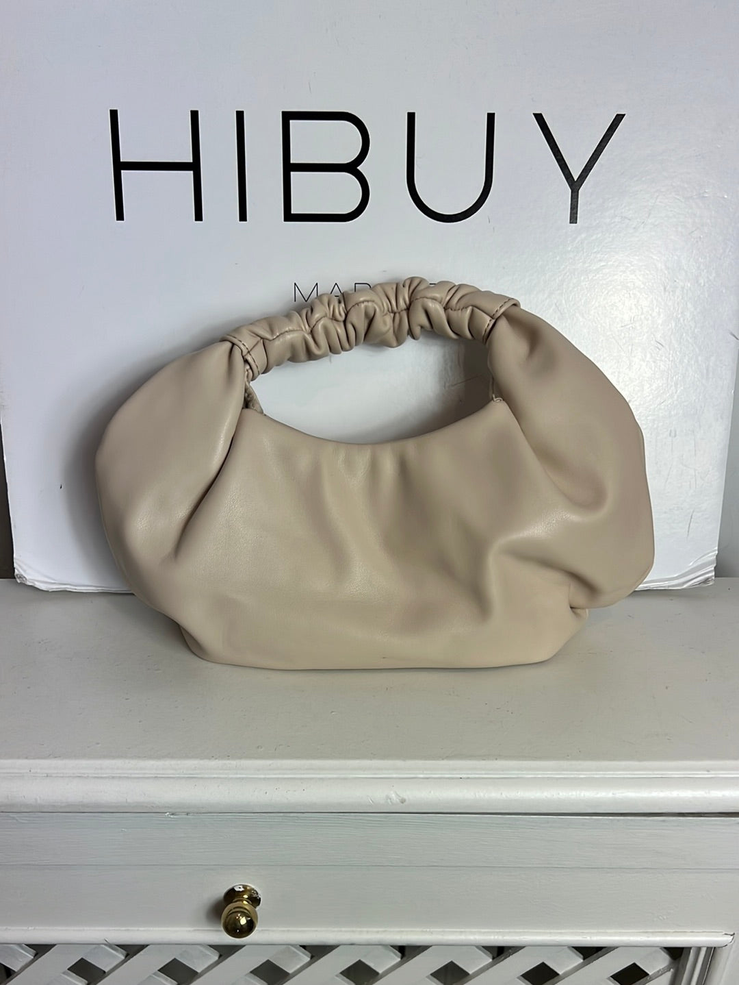 THE DROP. Bolso mini beige