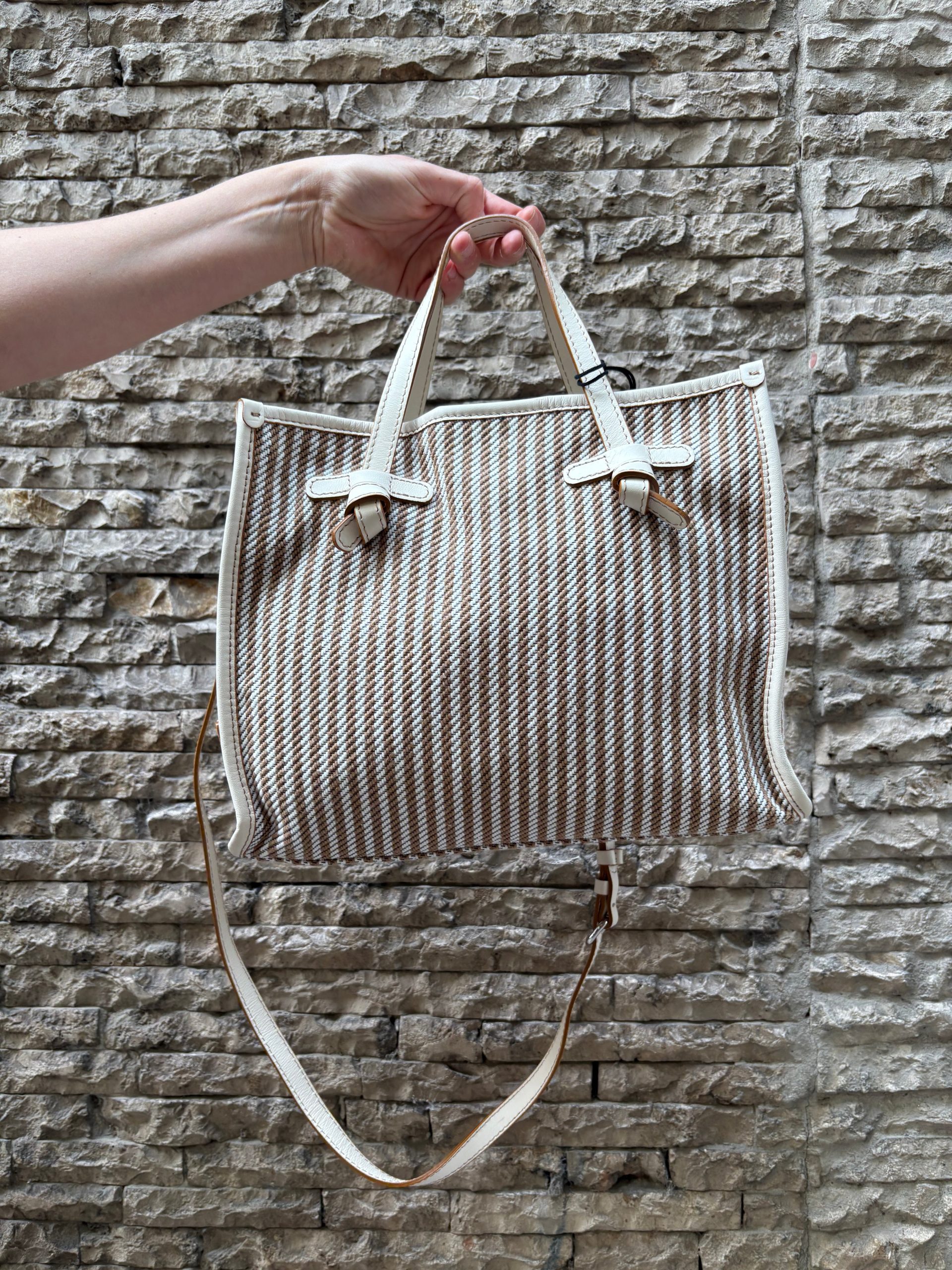 GIANNI CHIARINI. Bolso shopper rayas