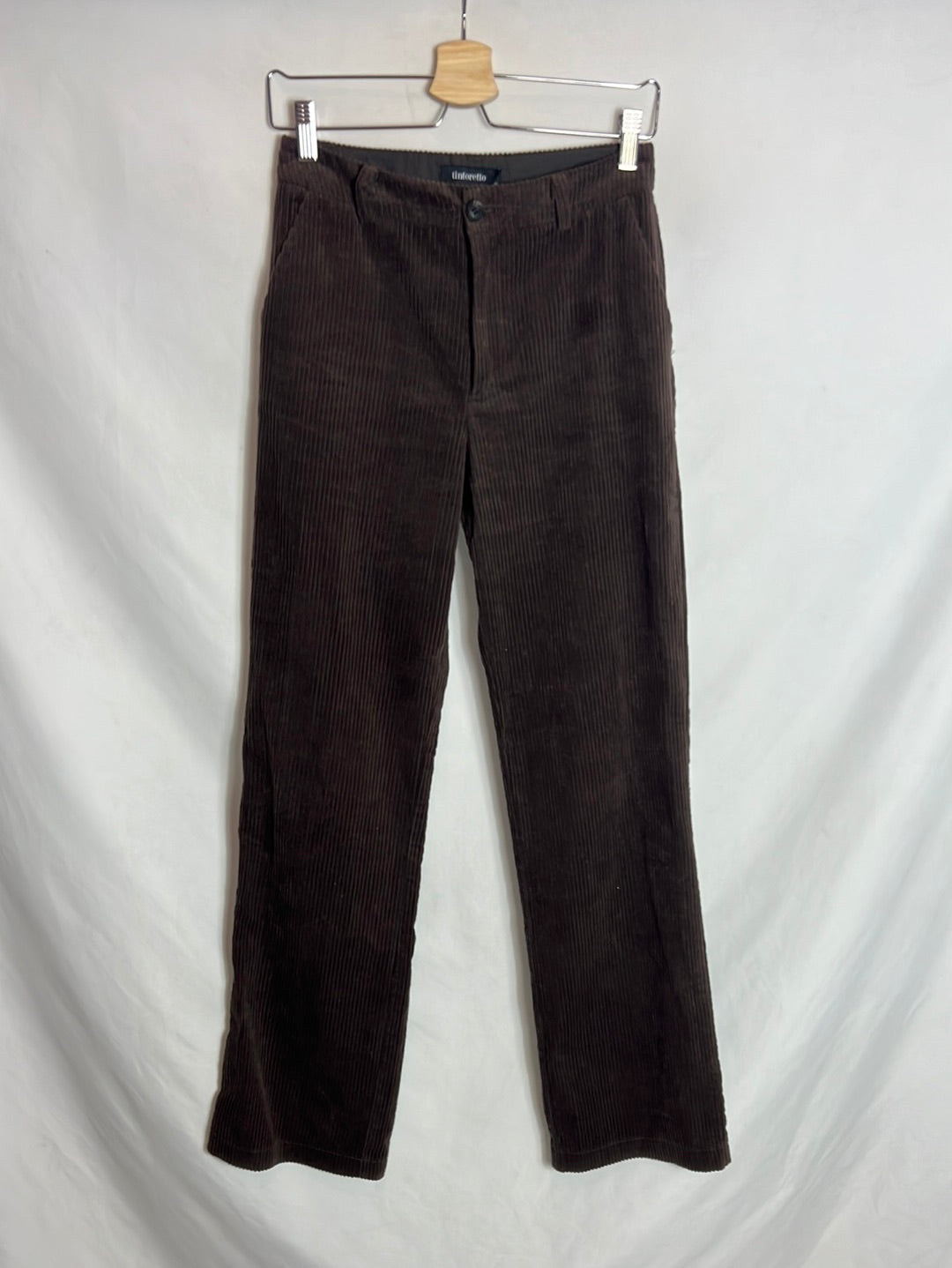 TINTORETTO. Pantalón pana marrón T.34
