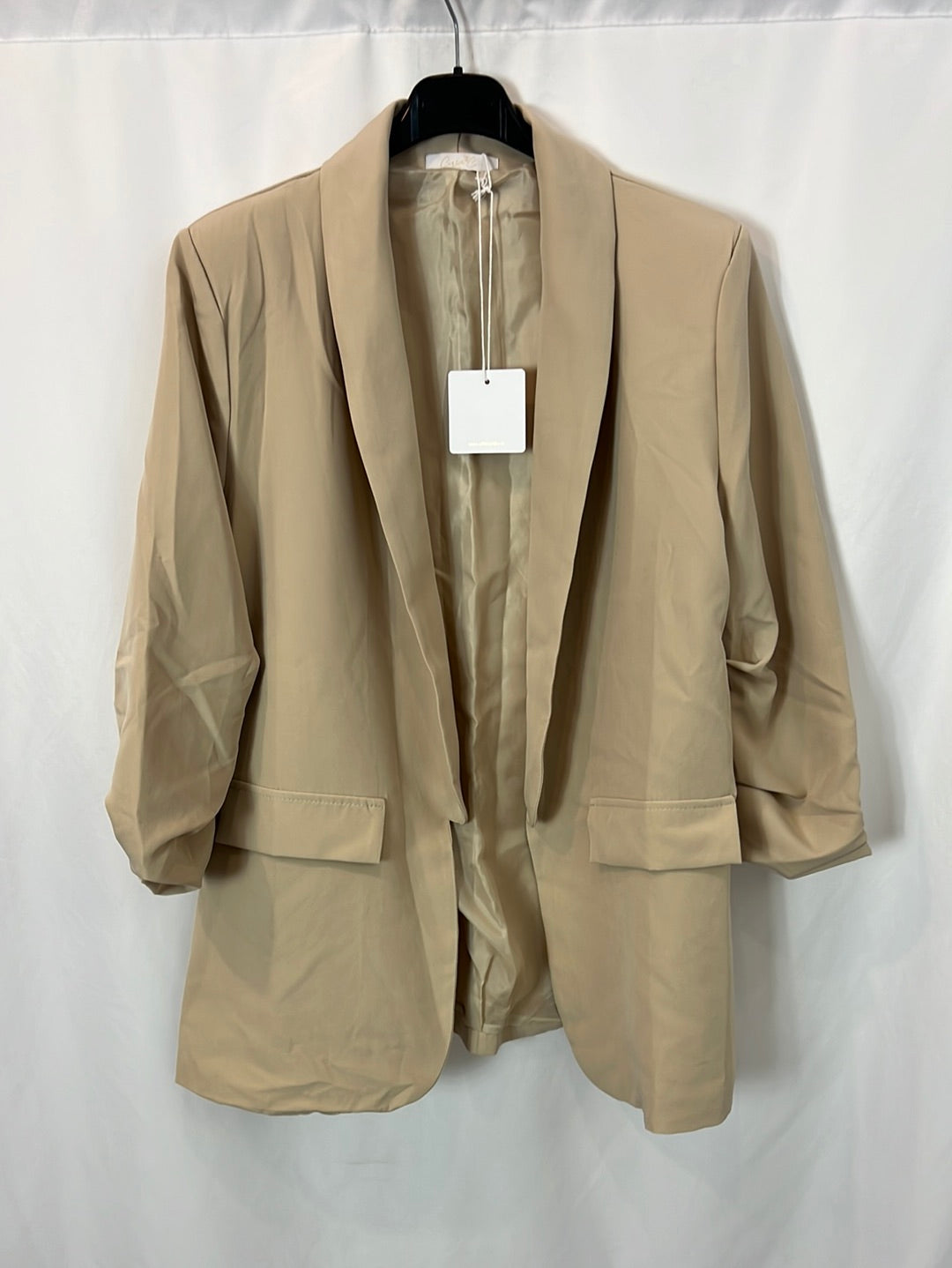 CARLOTA &CO. Blazer fluida beige T.l