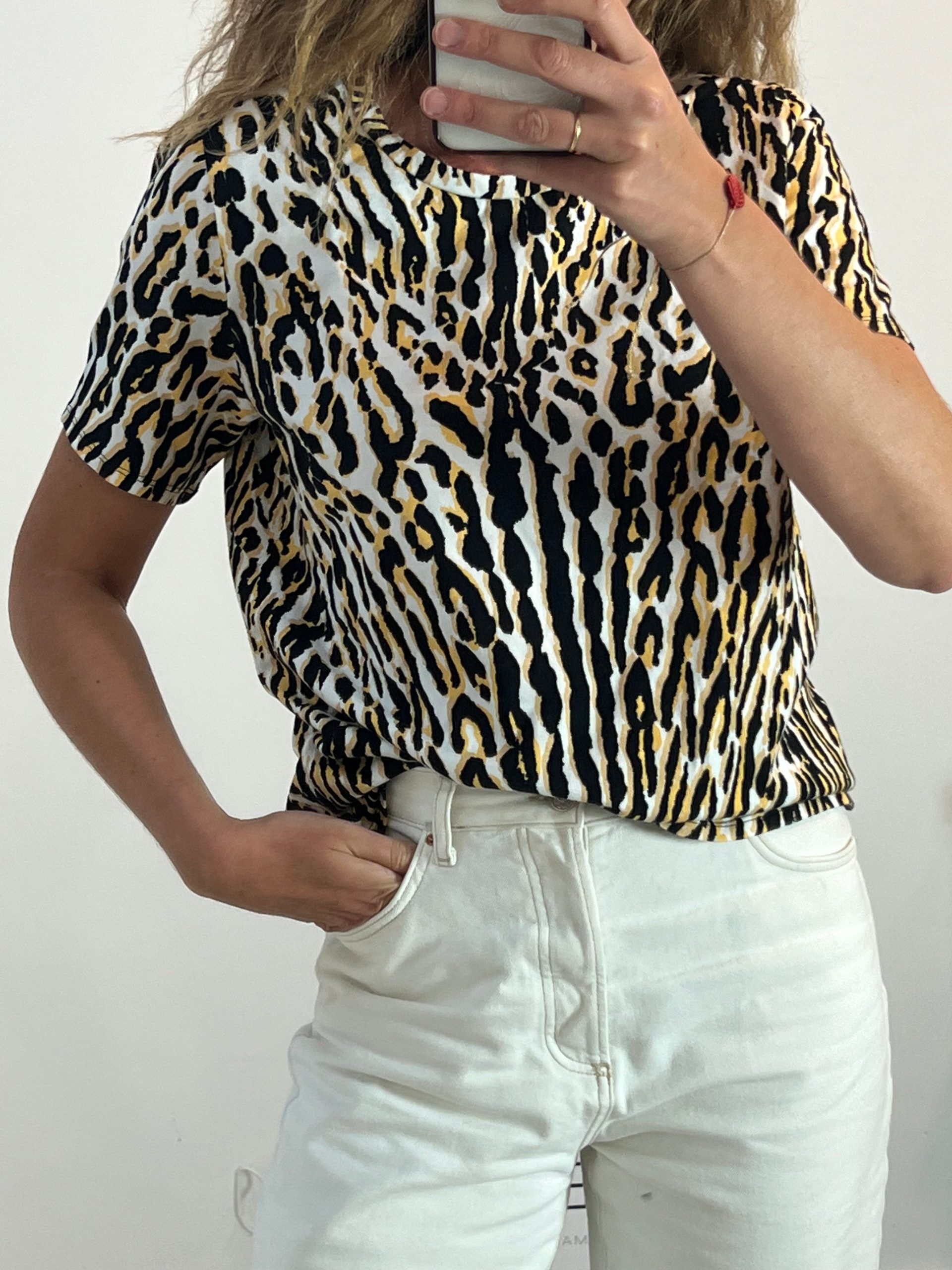MAJE. Camiseta animal print T.2(m)