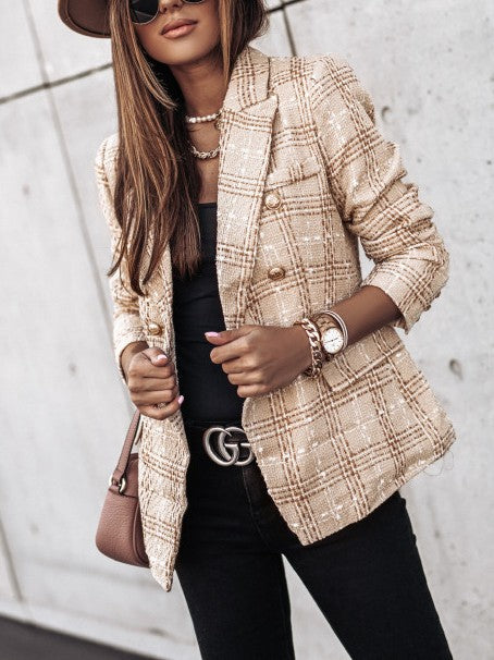 Ariella - Elegante Blazer de Doble Botonadura para Mujeres