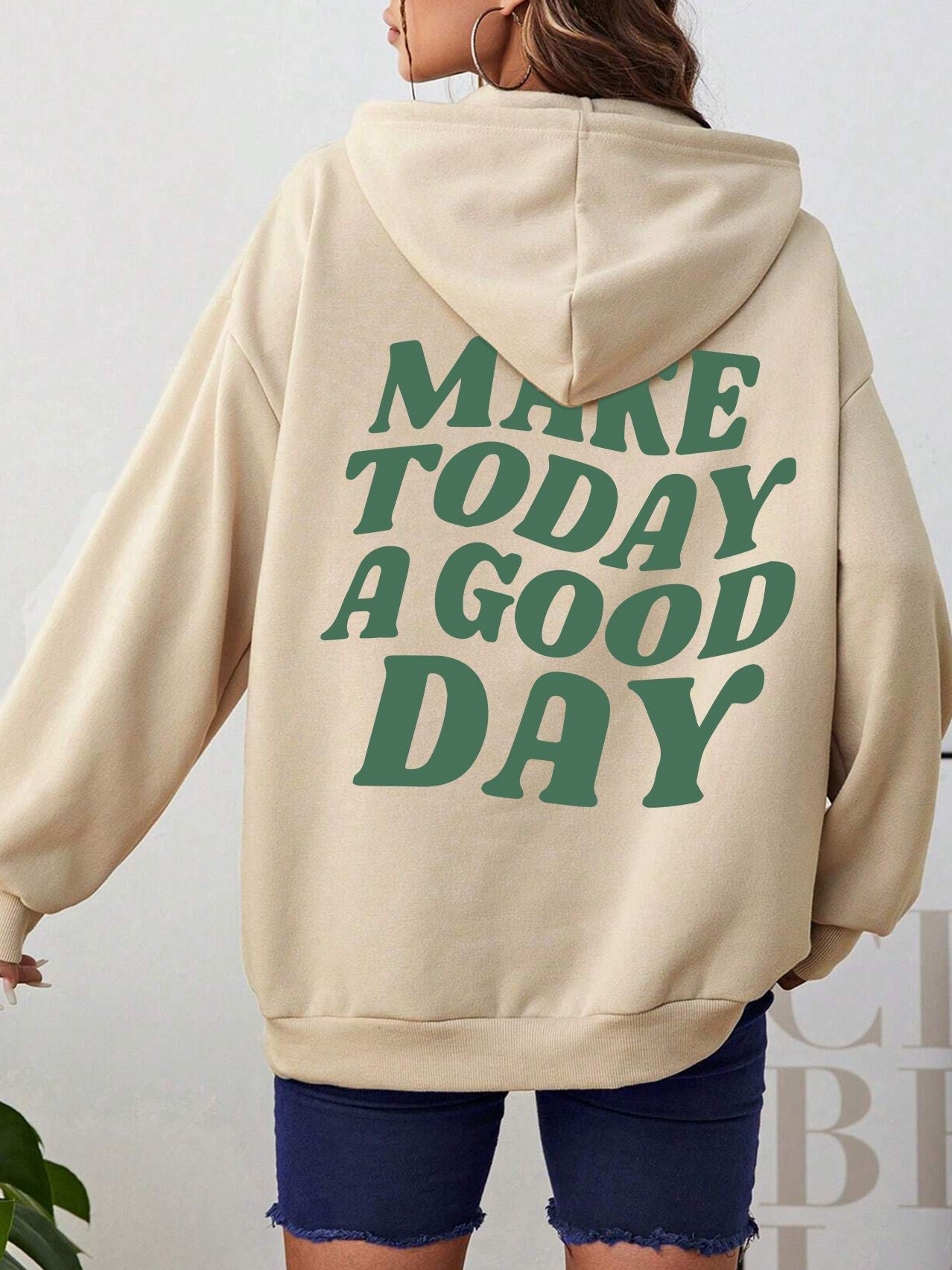 Margery - Elegante sudadera con capucha de algodón para mujeres